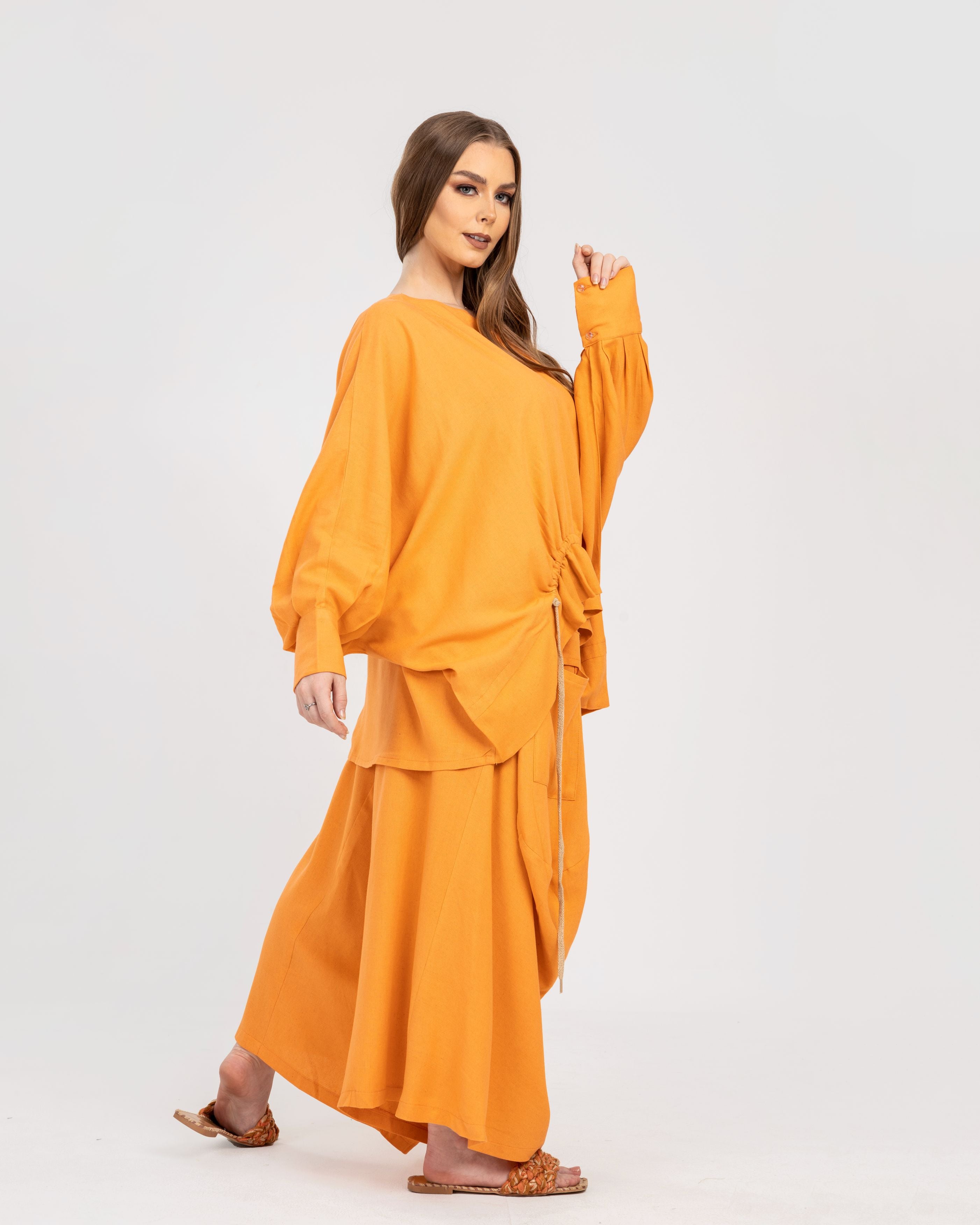 Orange Drawstring Set