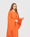 Orange Cape Dress