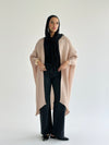 Shimmery Beige Pleated Cardigan