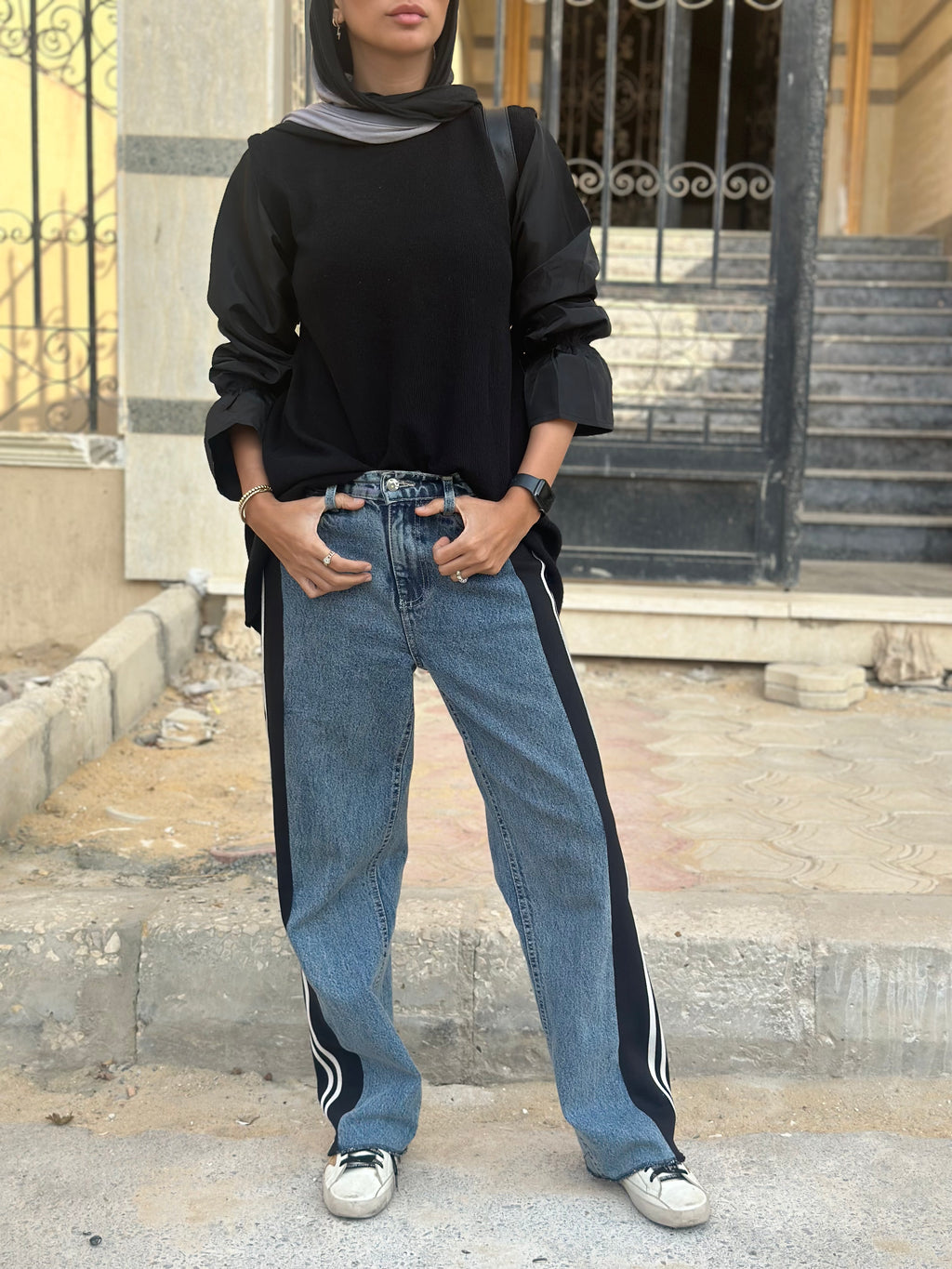 Denim x Melton Pants