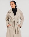 Light Beige Lined Coat