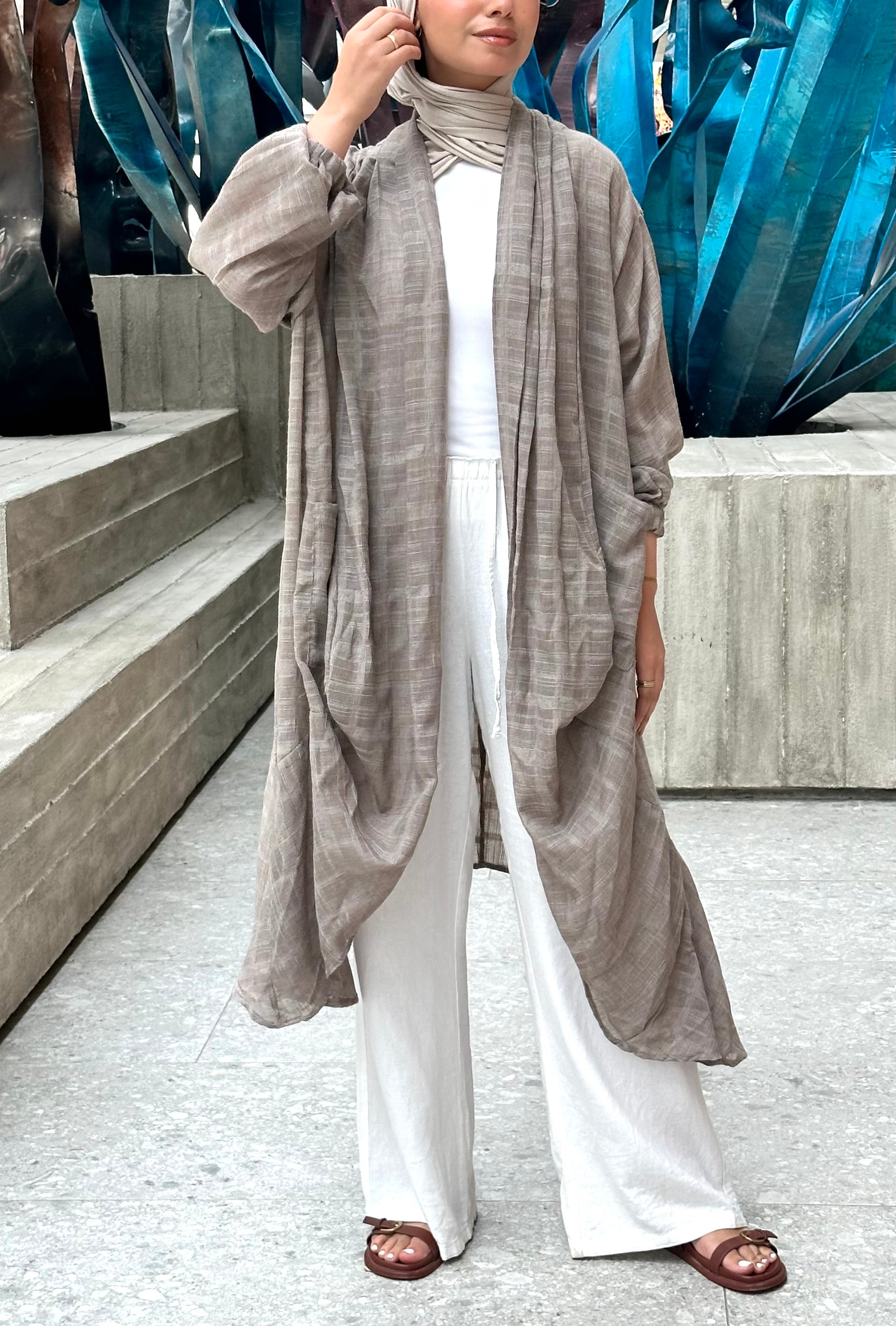 Cafe Linen Voile cardigan