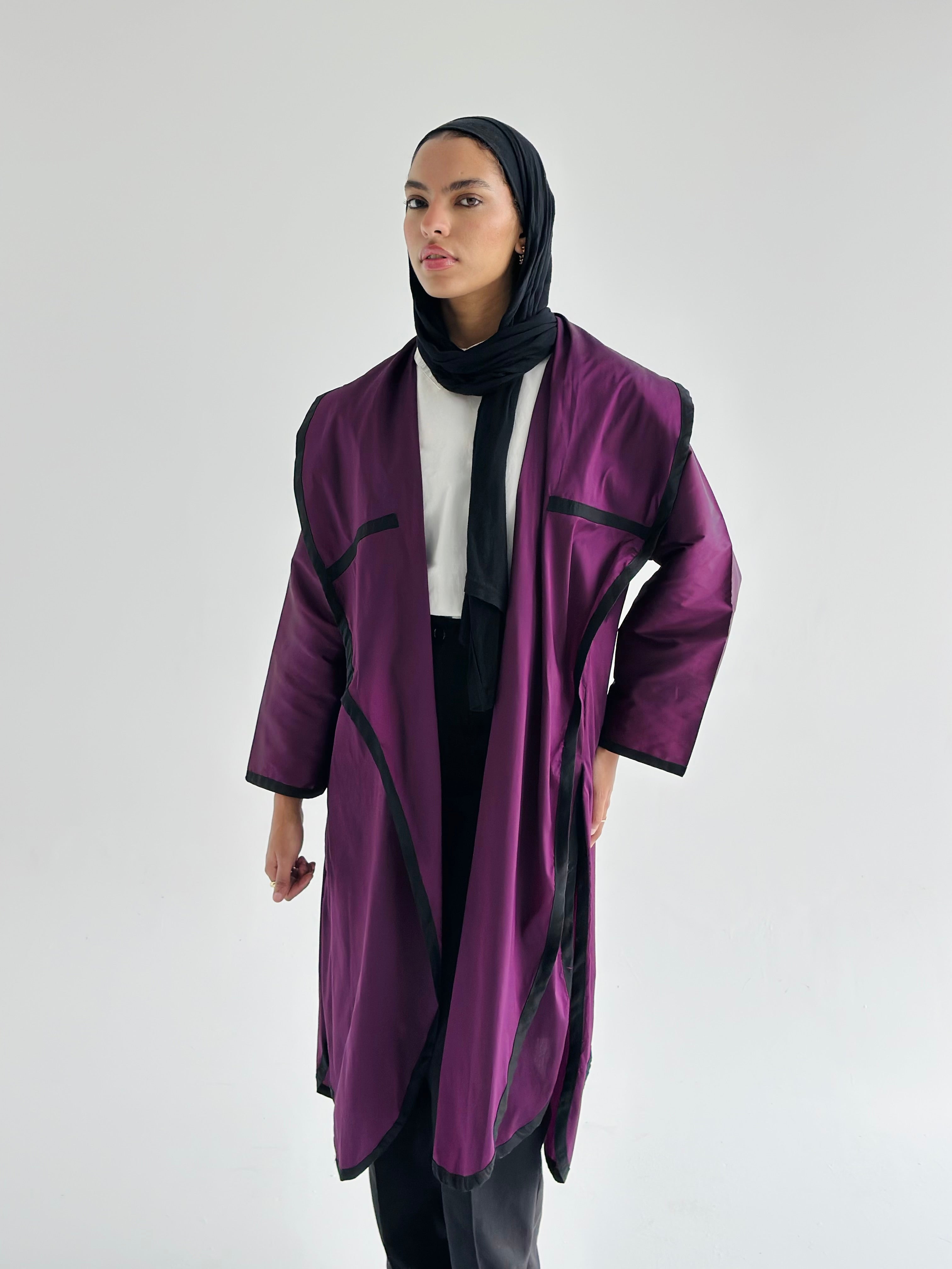 Deep Purple Lined Kaftan