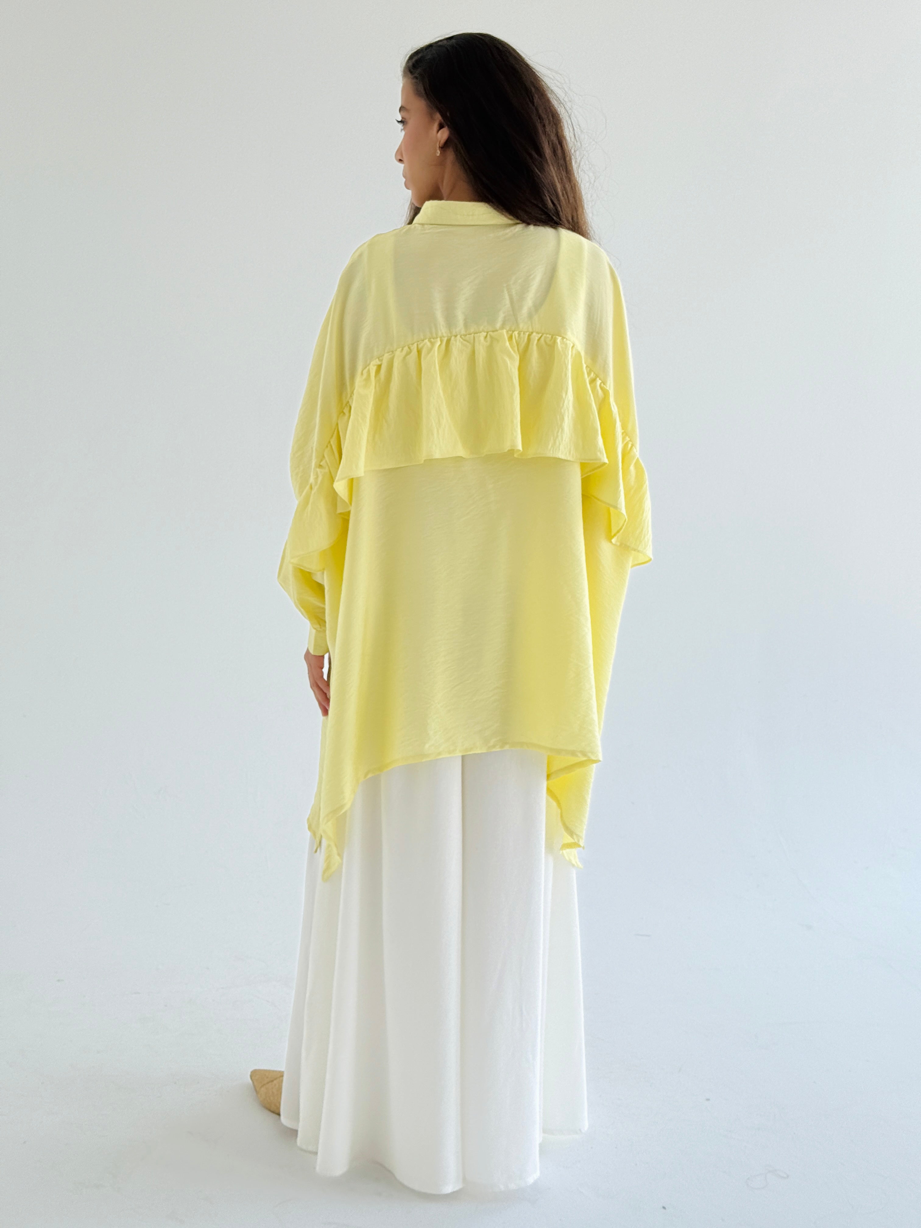 Yellow Ruffled Shirt