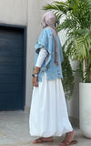 Slit Denim Vest