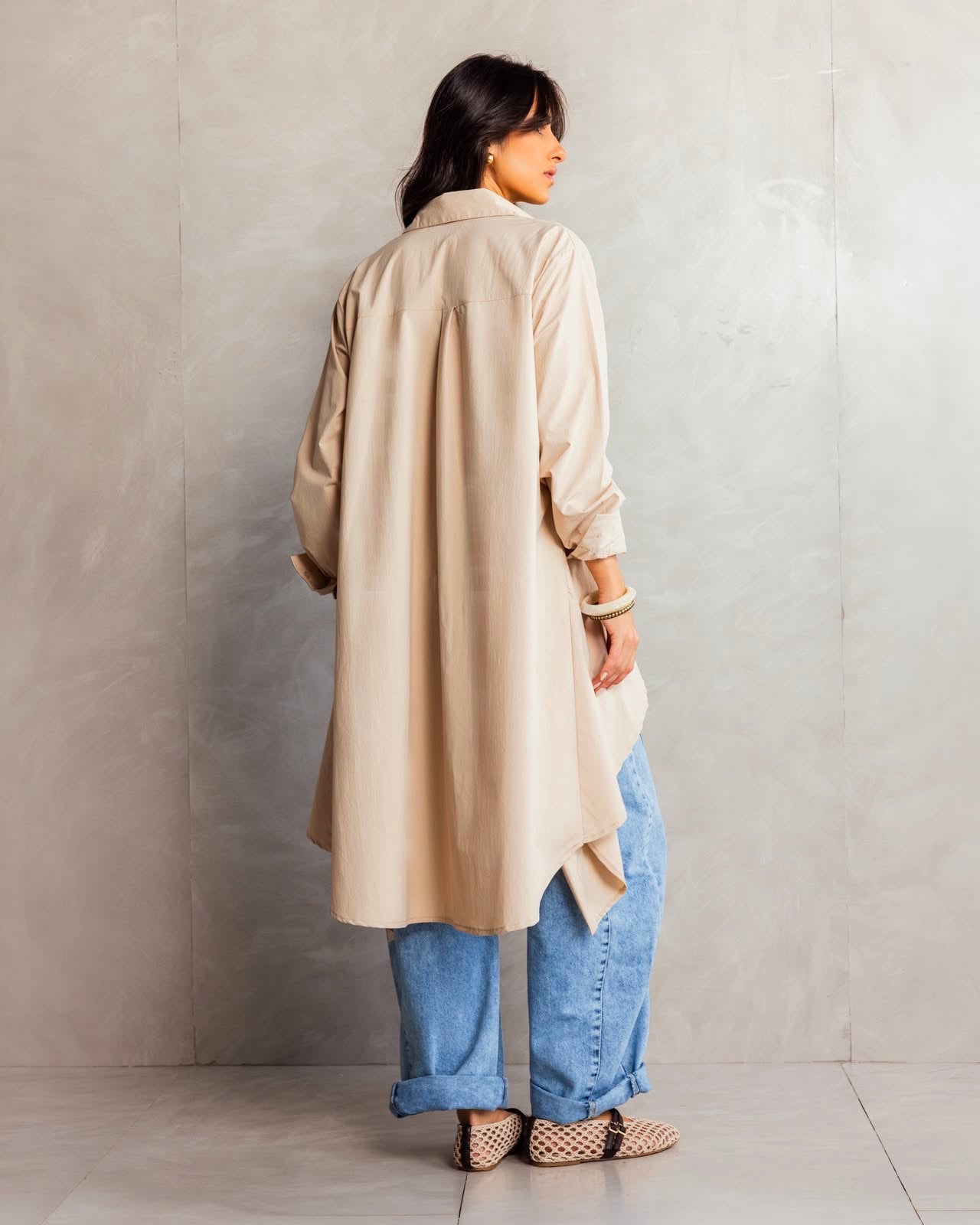 Beige  Level Up Shirt