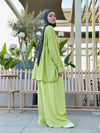 Lime Drawstring Linen Set