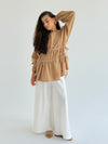 Caramel Side DrawString Top