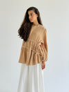 Caramel Side DrawString Top