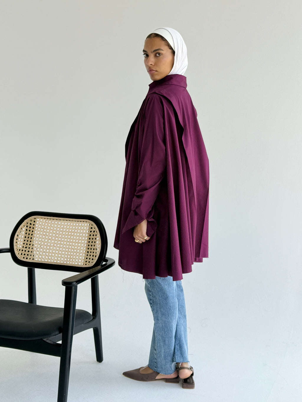 Burgundy Extra Fabric Shirt