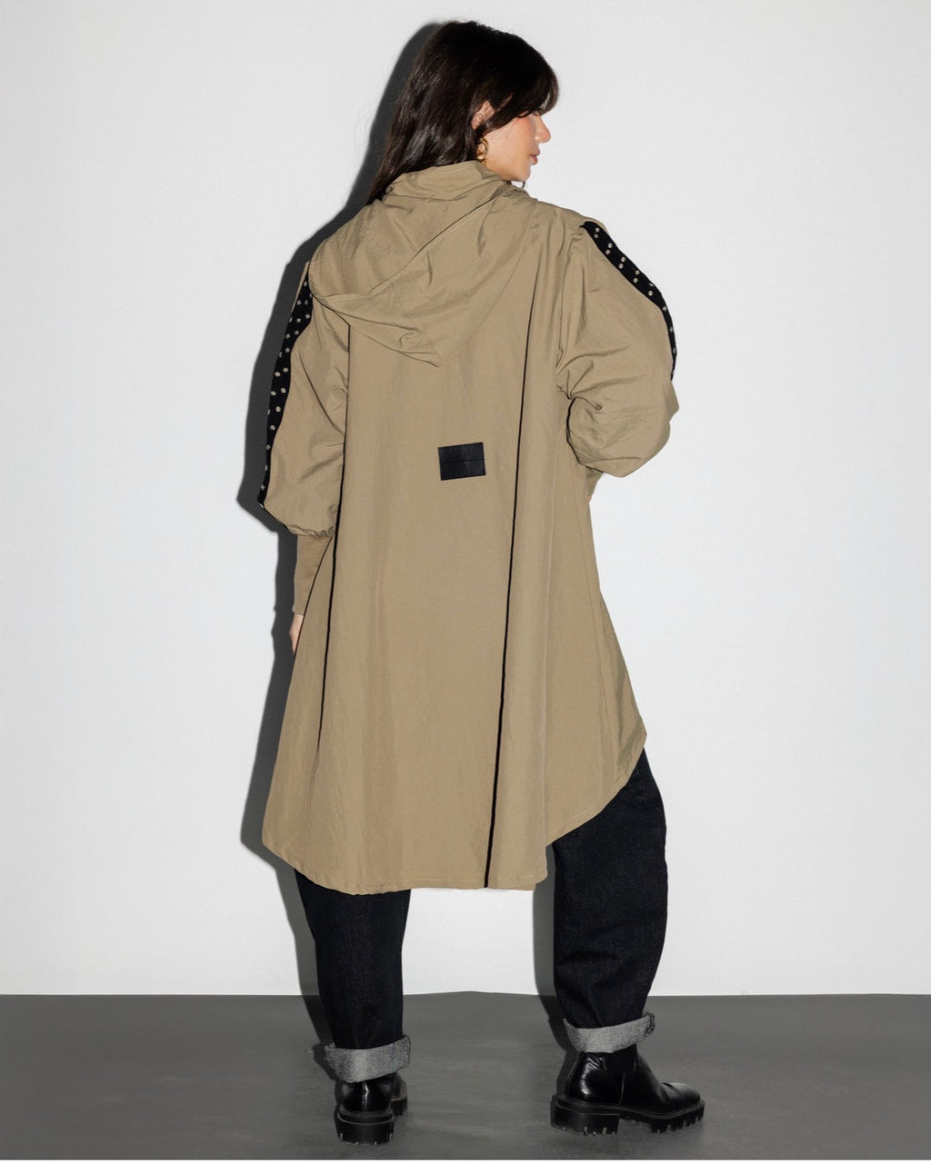 Beige Rings Cardigan