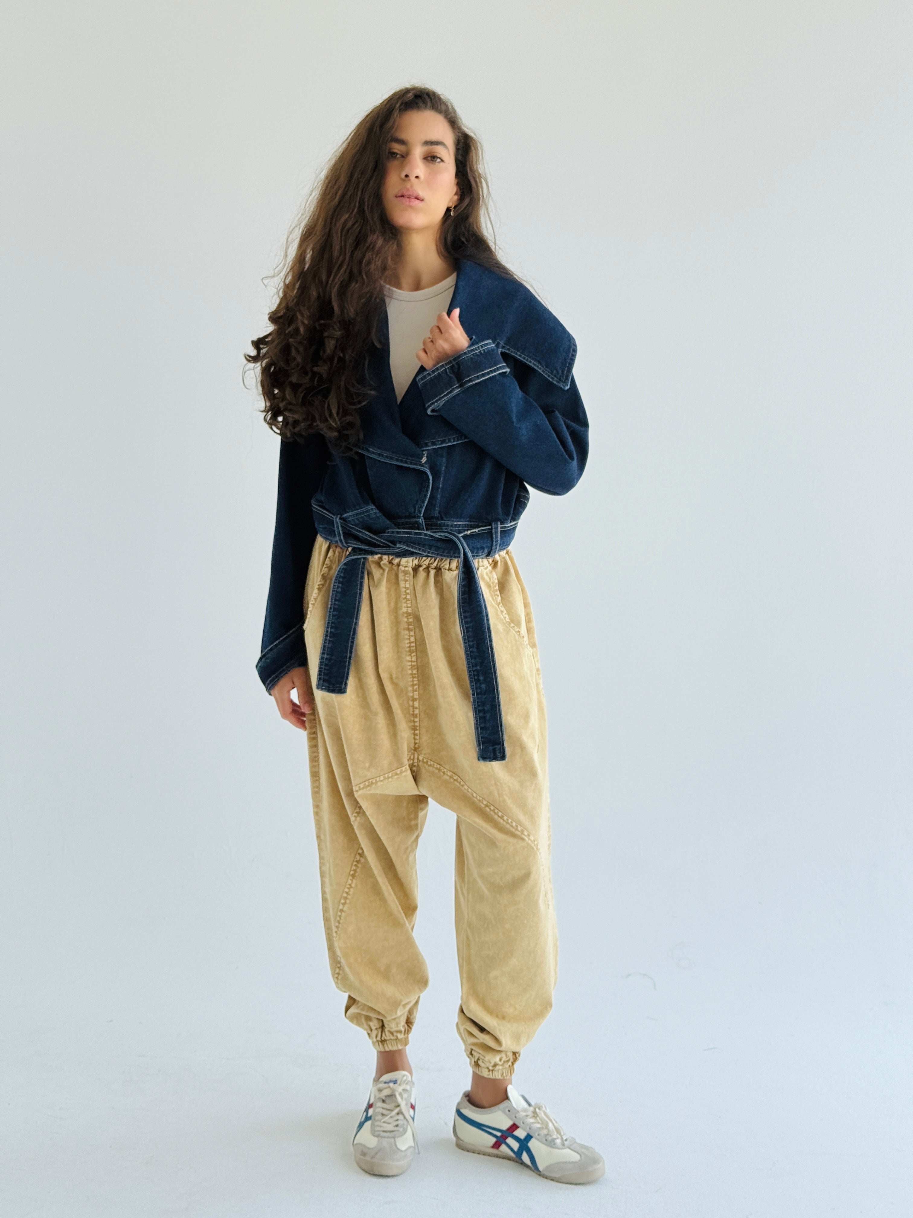 Belted Denim Jacket