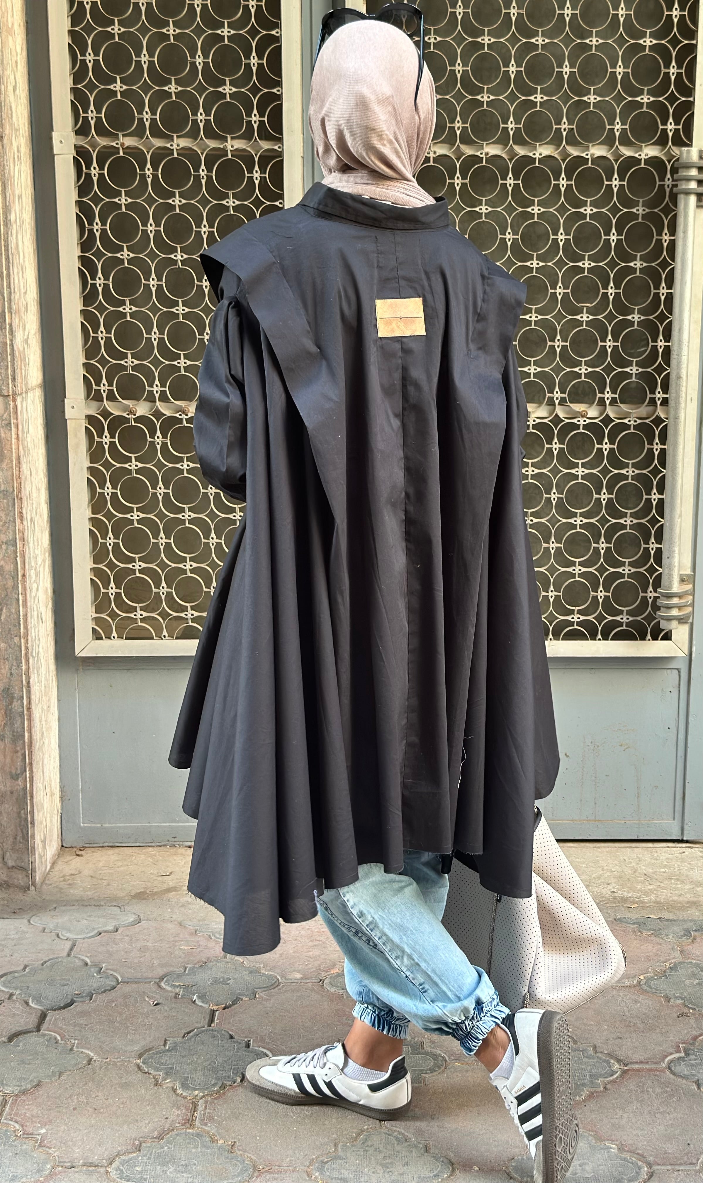 Black Extra Fabric Shirt