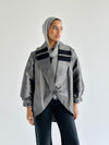 Grey High Low Taftan Shirt