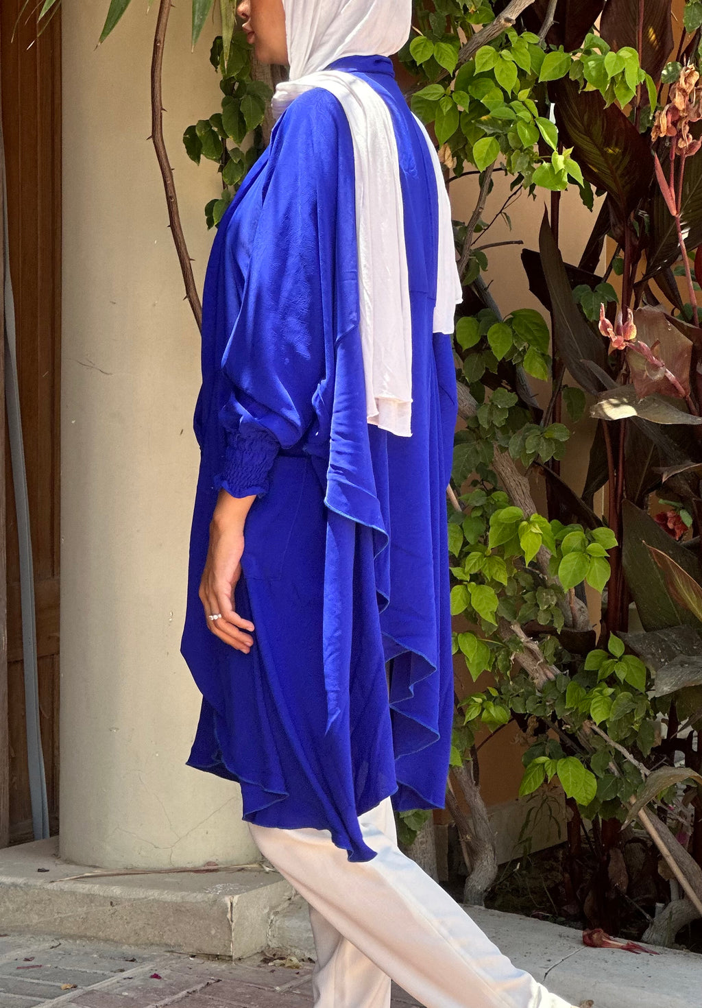 Electric Blue Criss Cross Top