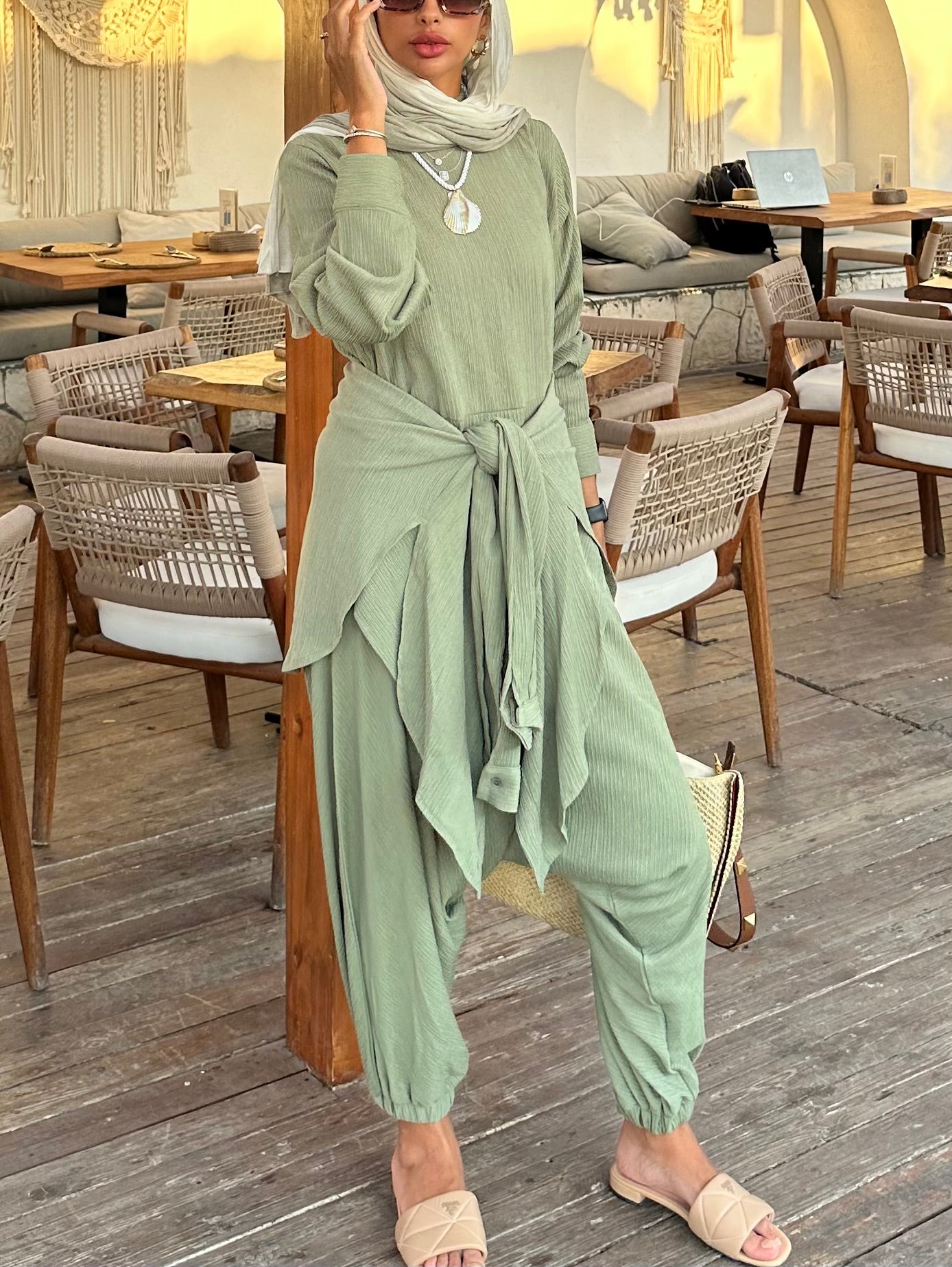 Olive The Wraparound Jumpsuit