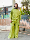 Lime Drawstring Linen Set