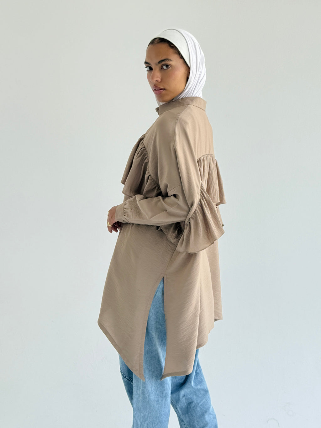 Cafe Ruffled Shirt