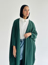 Green Pleated Cardigan