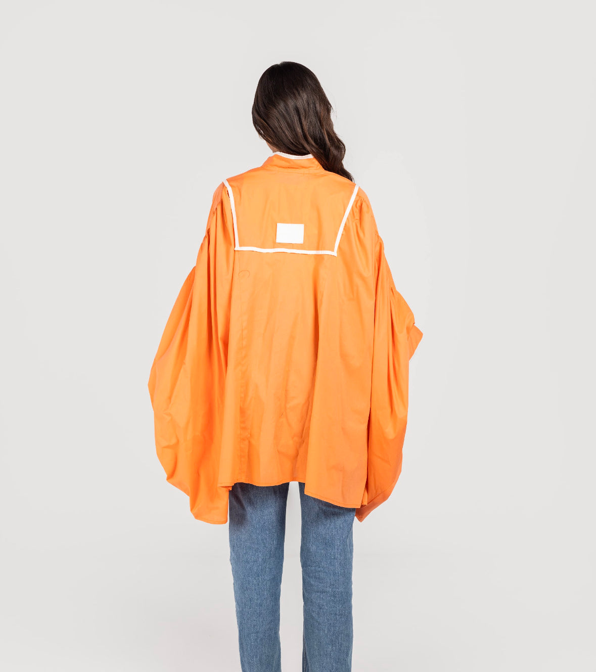 Peach Butterfly lined kimono shirt