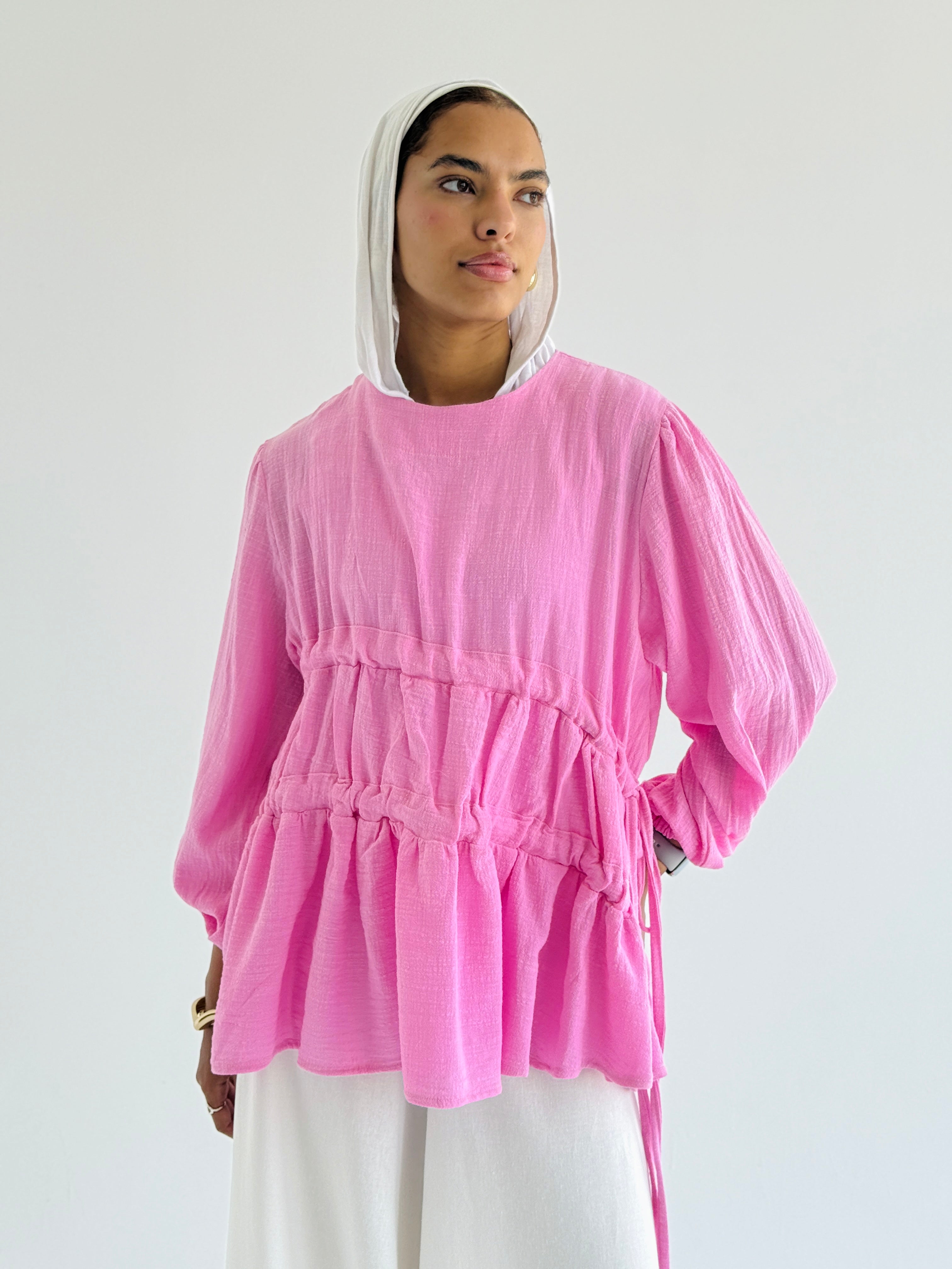 Bubble Gum Side DrawString Top