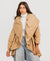 Beige  Elasticated Waterproof Jacket