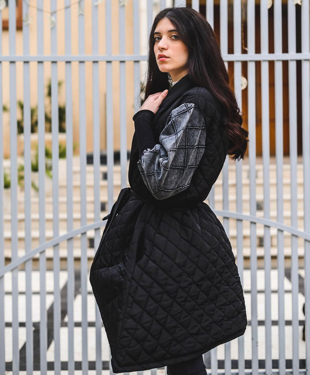 Quilted Bomber Jacket