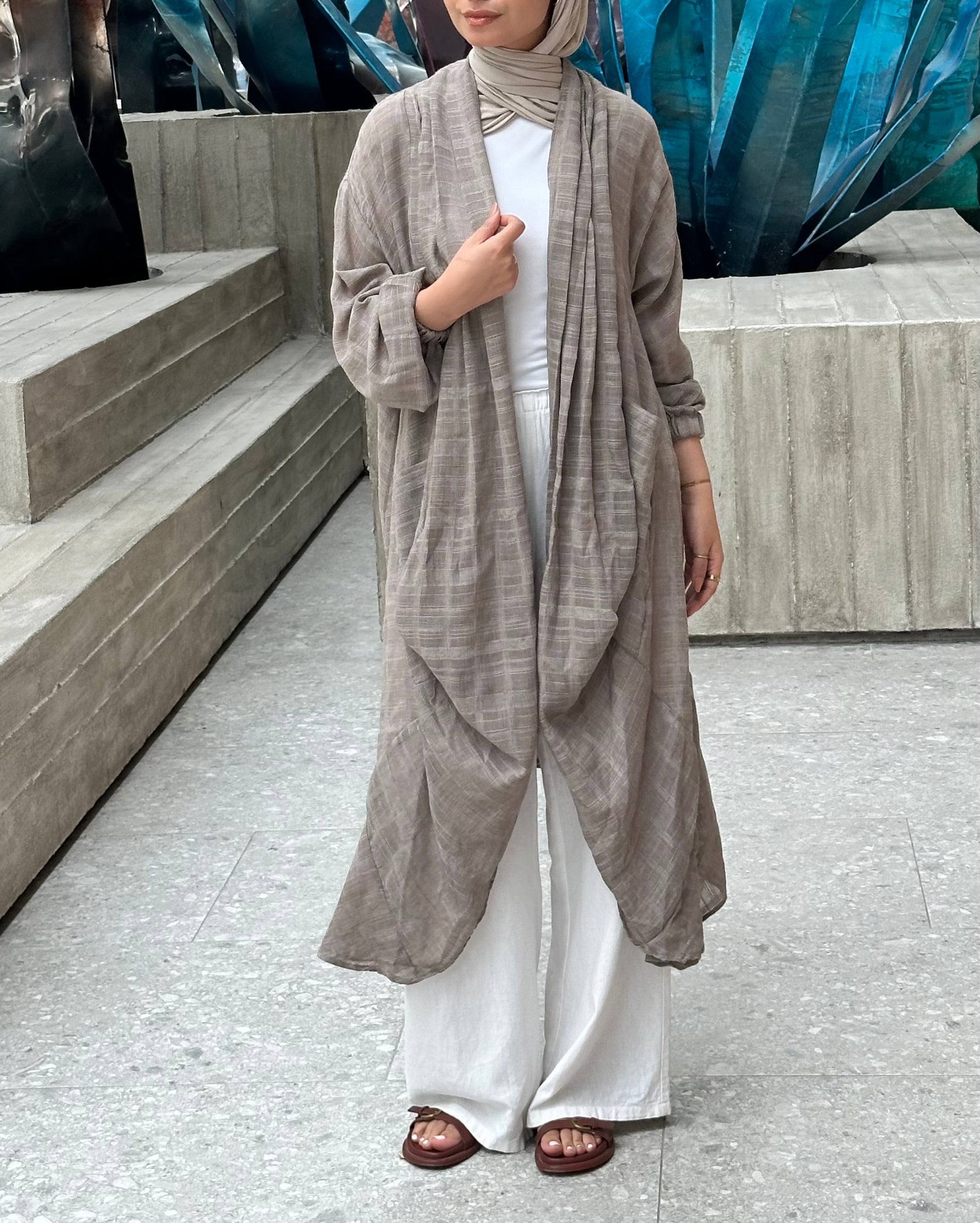 Cafe Linen Voile cardigan
