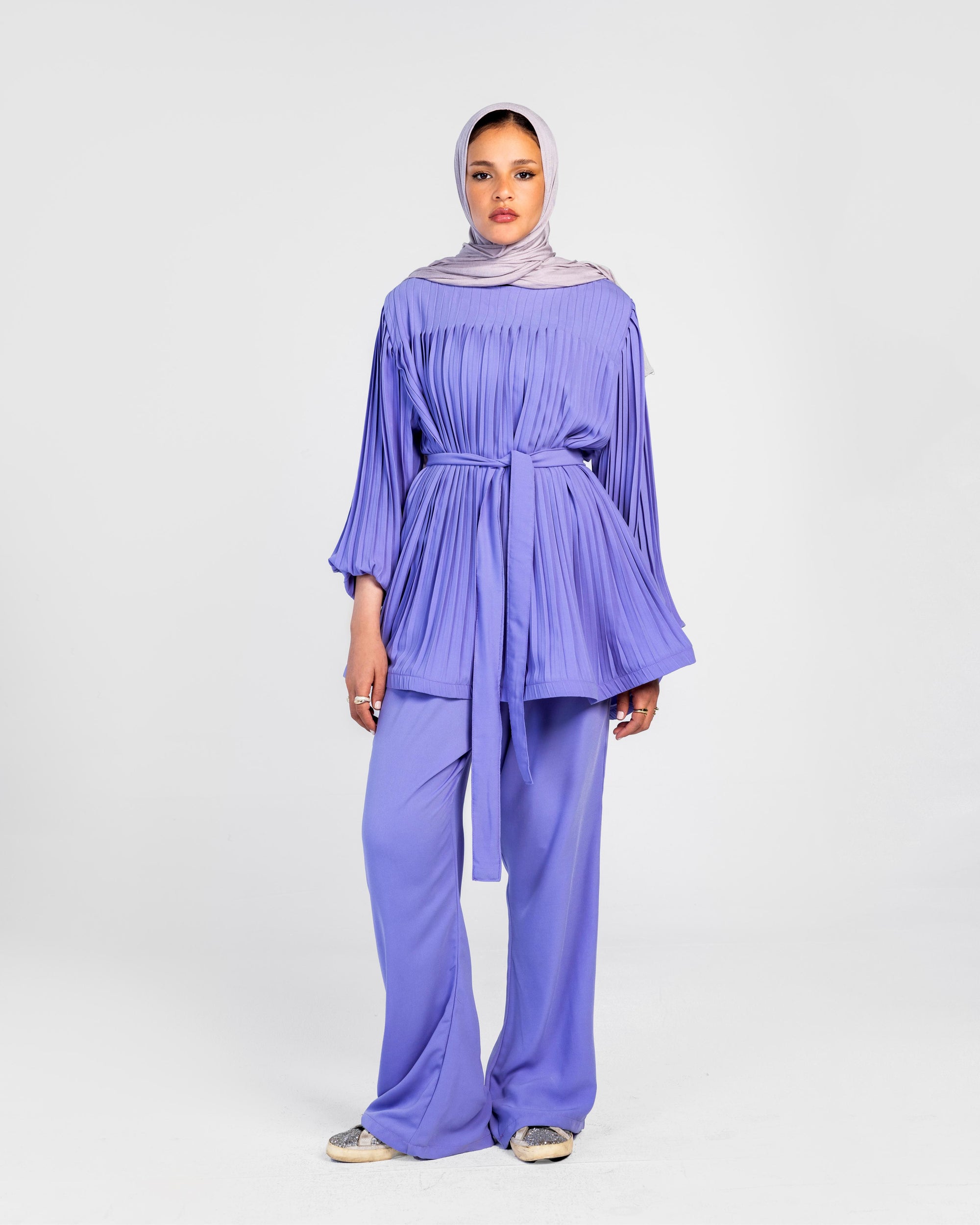 Lavender  Pleated Set
