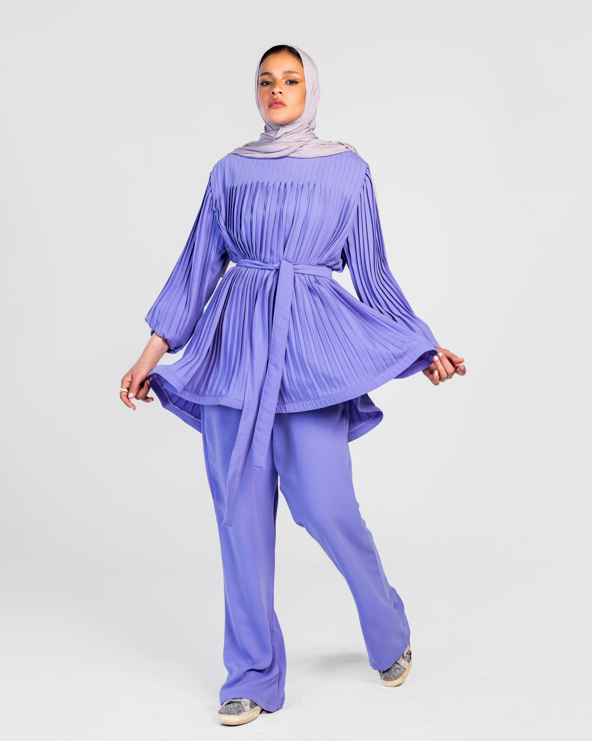 Lavender  Pleated Set