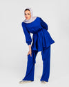 Blue  Pleated Set