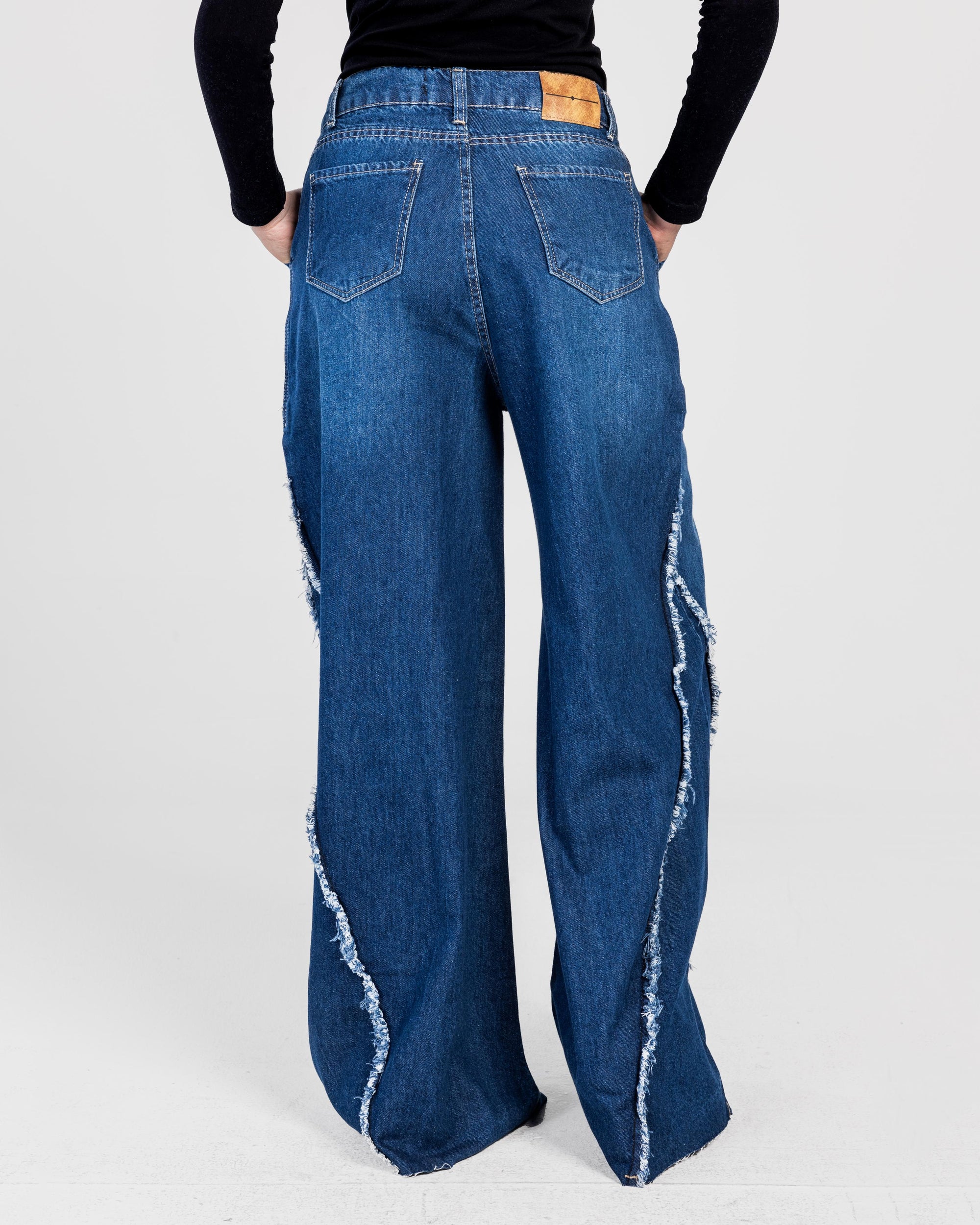 Elephant Leg Denim Pants