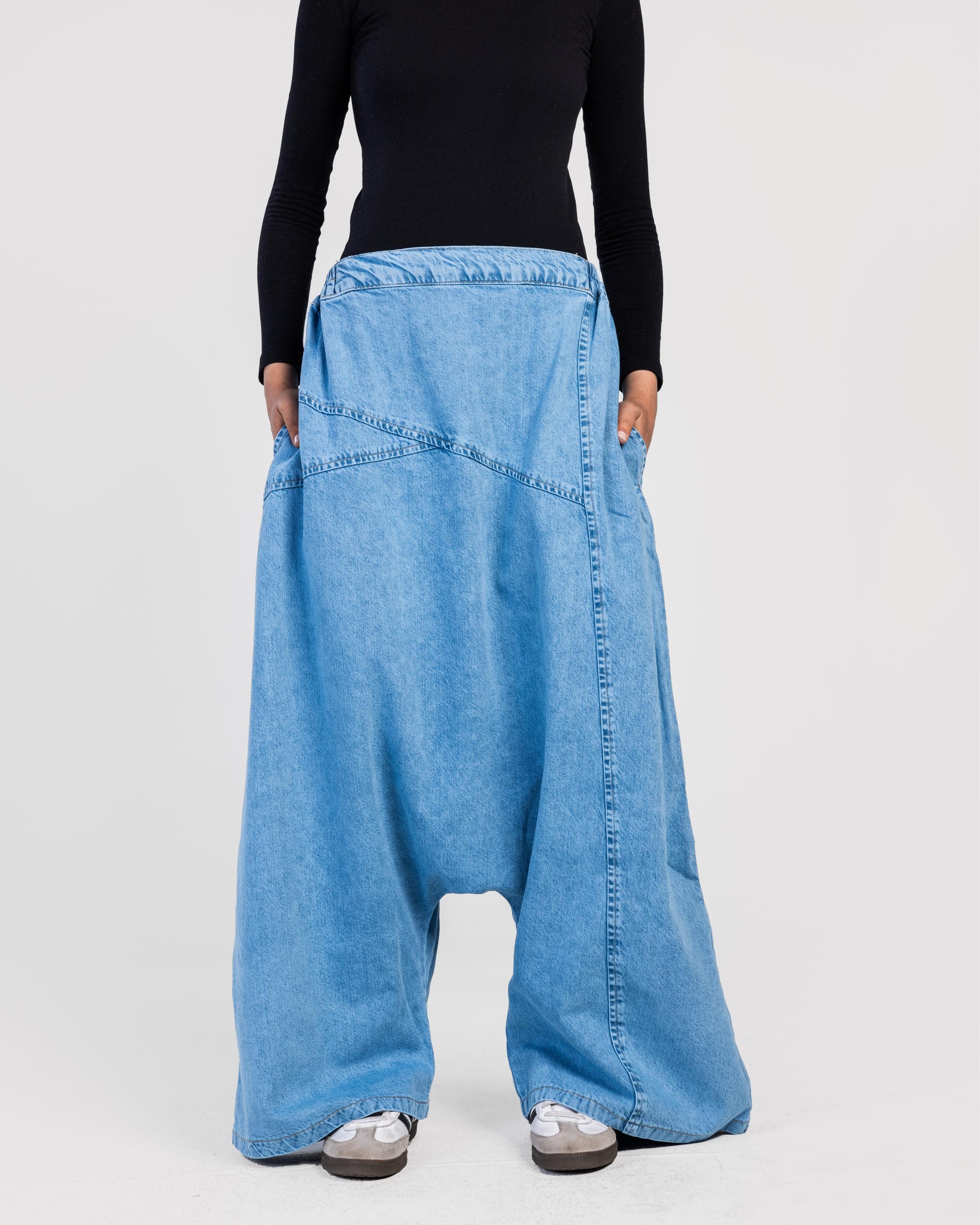 Blue Wide Leg Sherwal