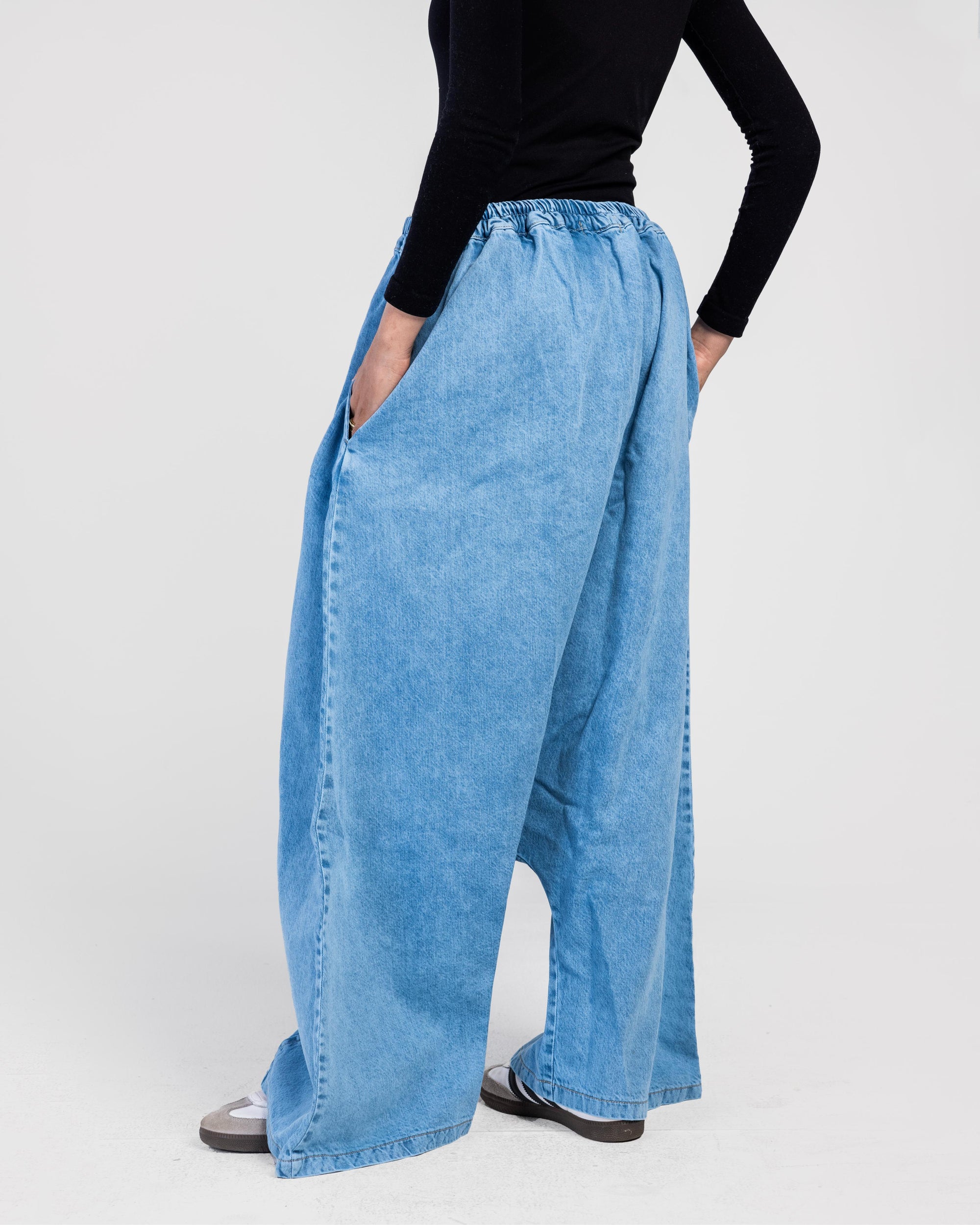 Blue Wide Leg Sherwal