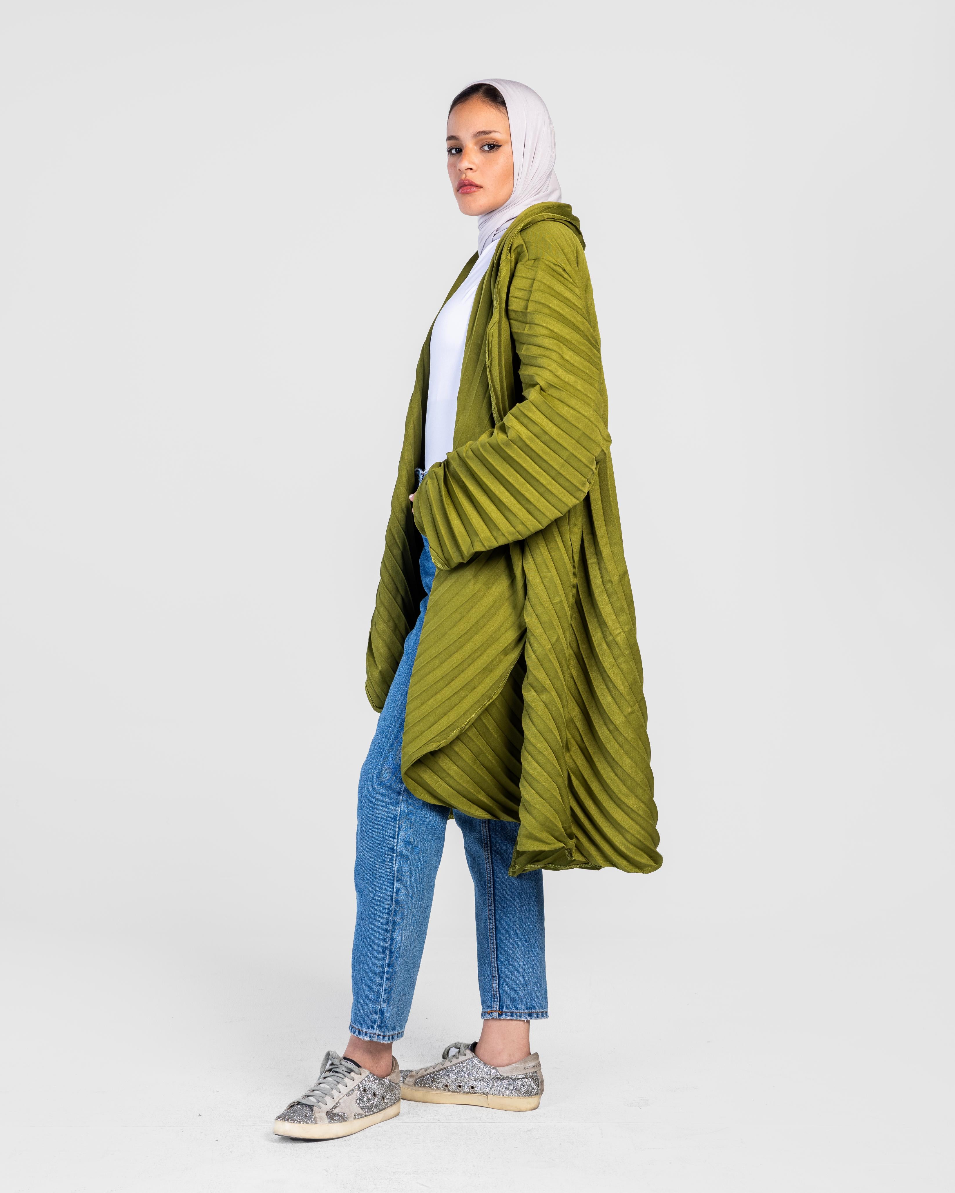 Kiwi Circular Pleated Cardigan