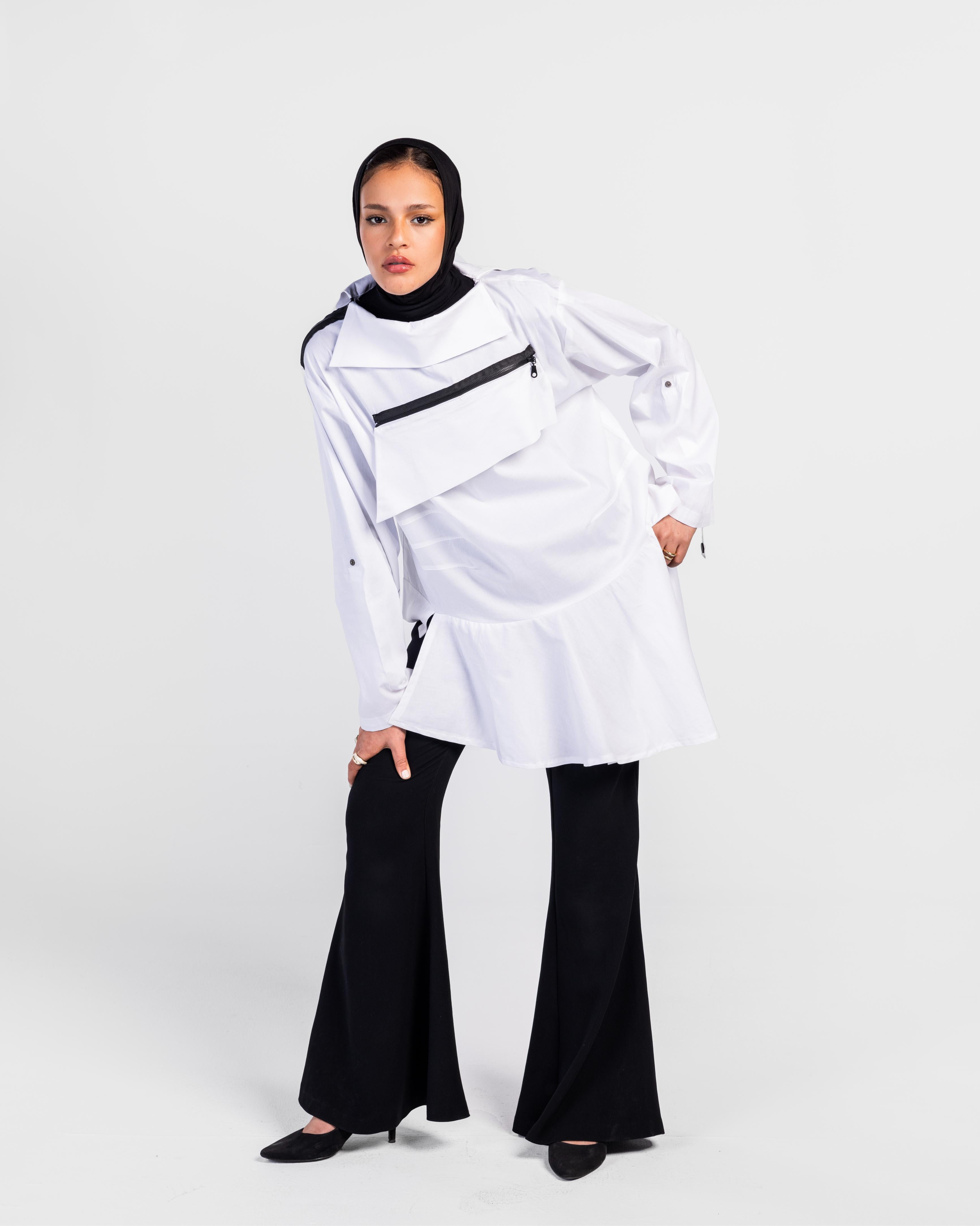 Off-White Zipper Poplin Shirt
