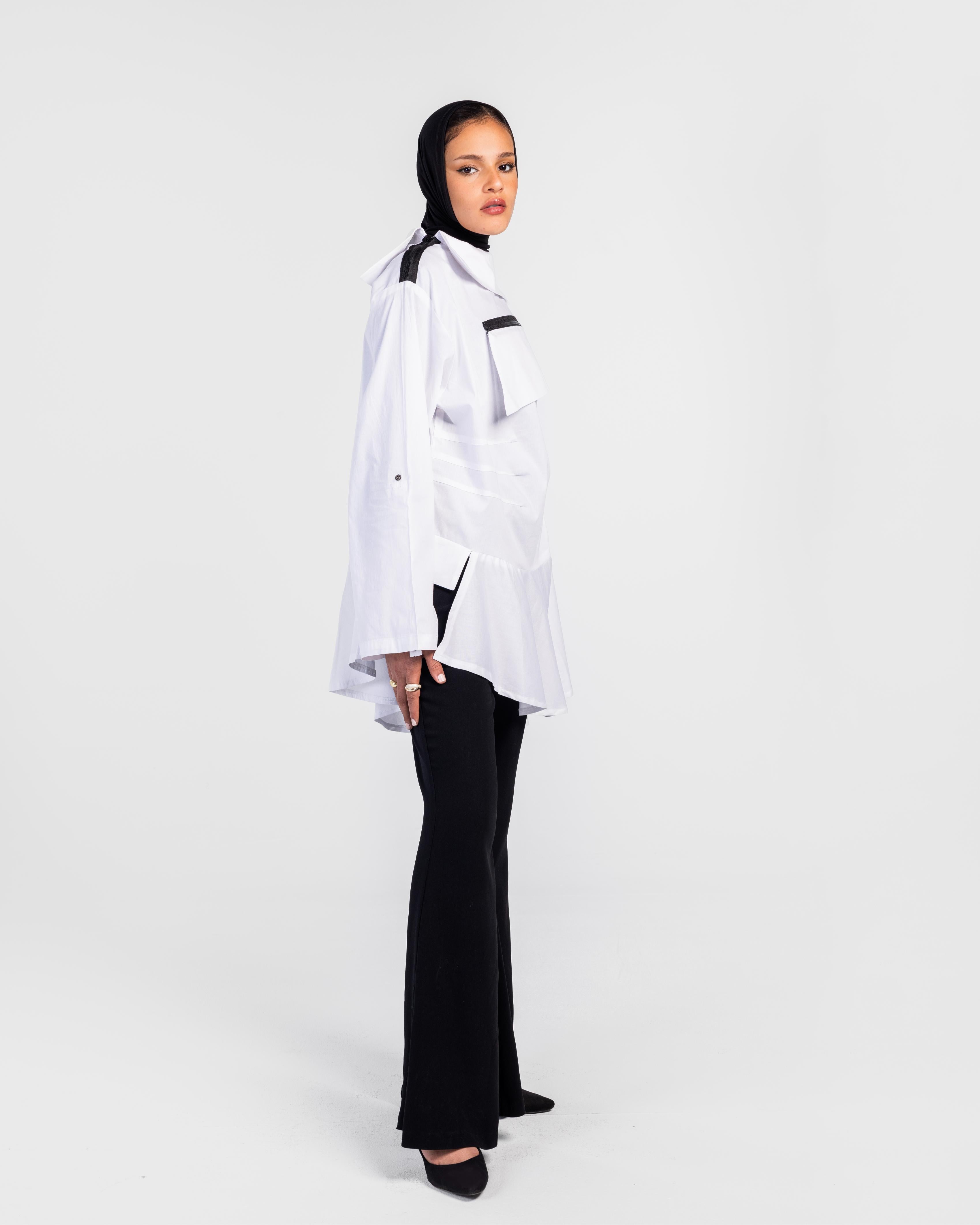 Off-White Zipper Poplin Shirt