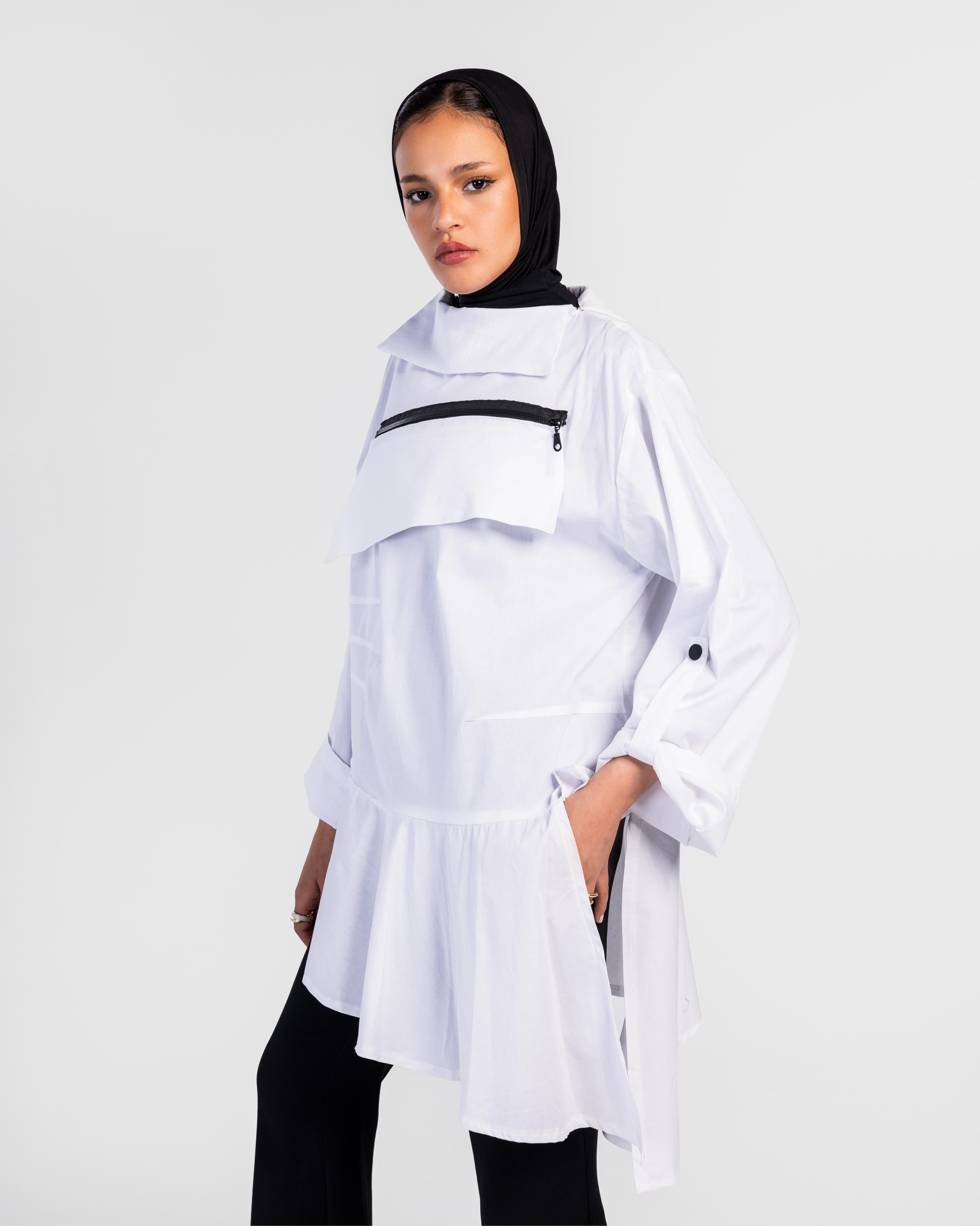 Off-White Zipper Poplin Shirt