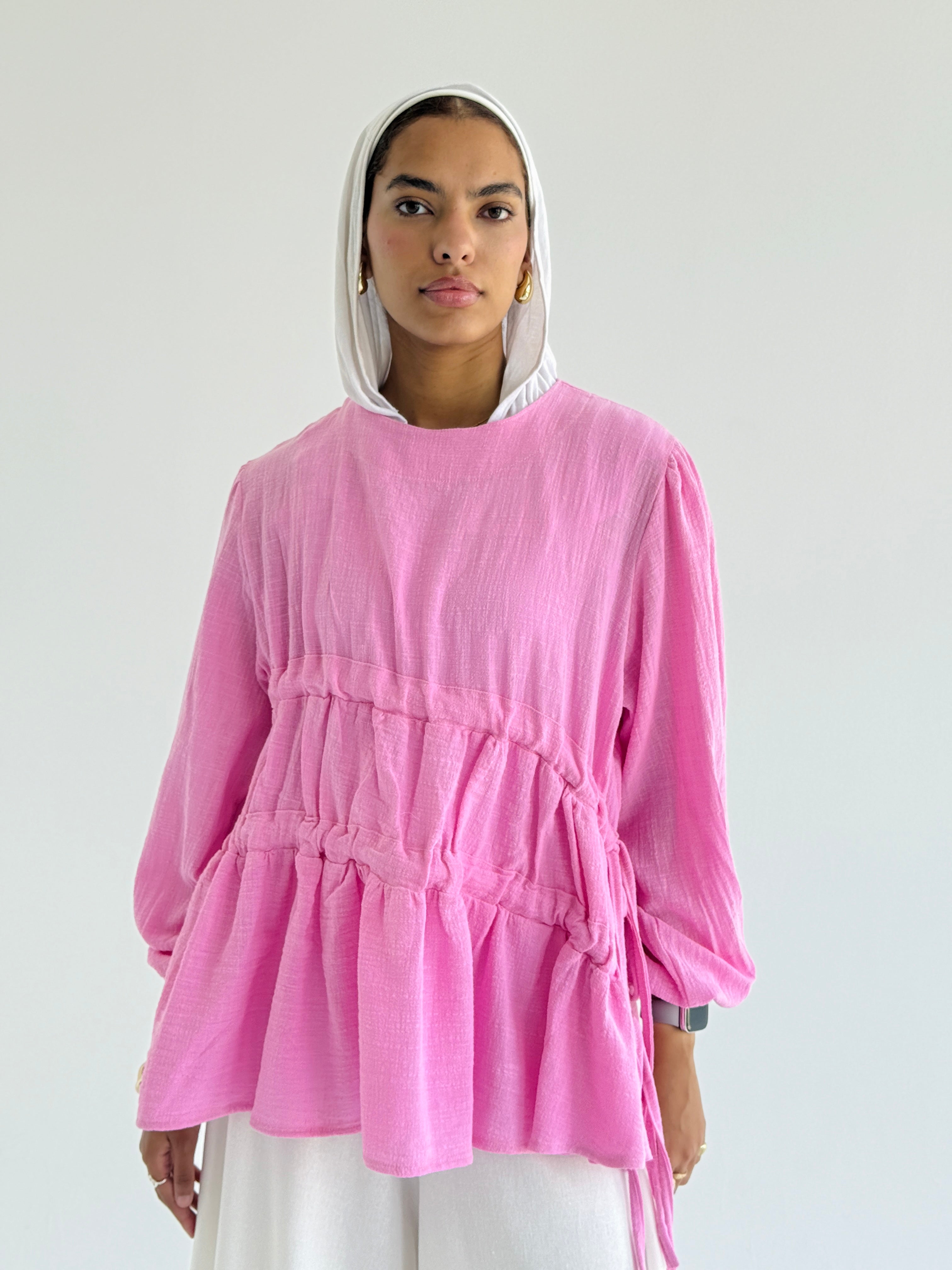 Bubble Gum Side DrawString Top