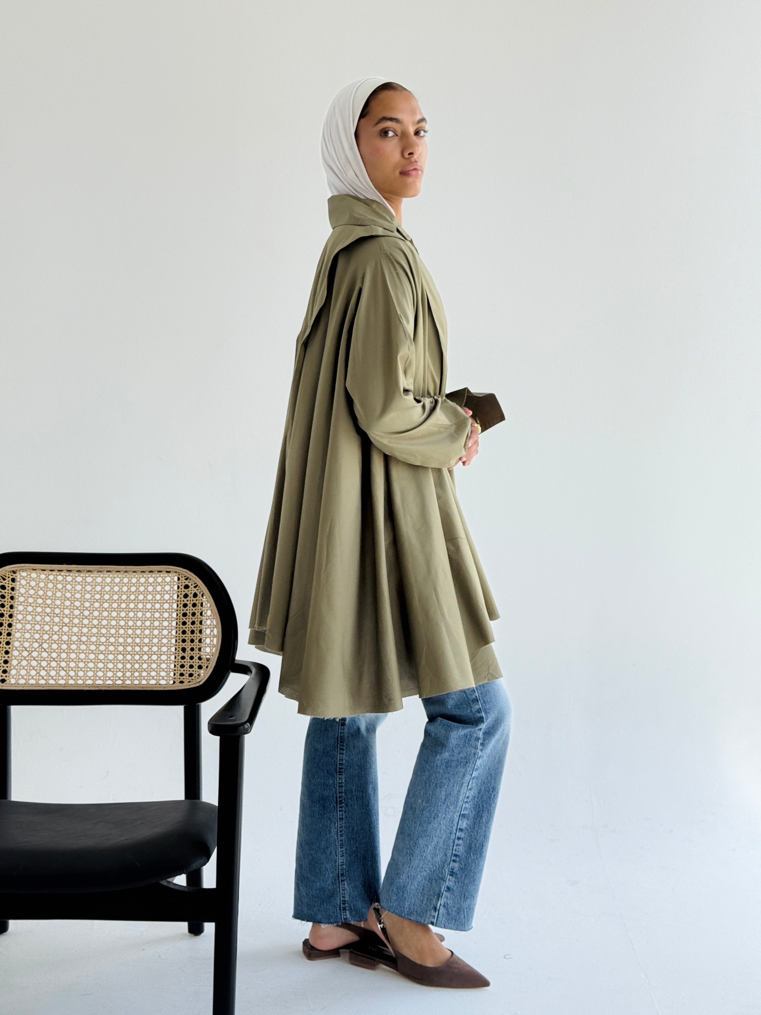 Olive Extra Fabric Shirt