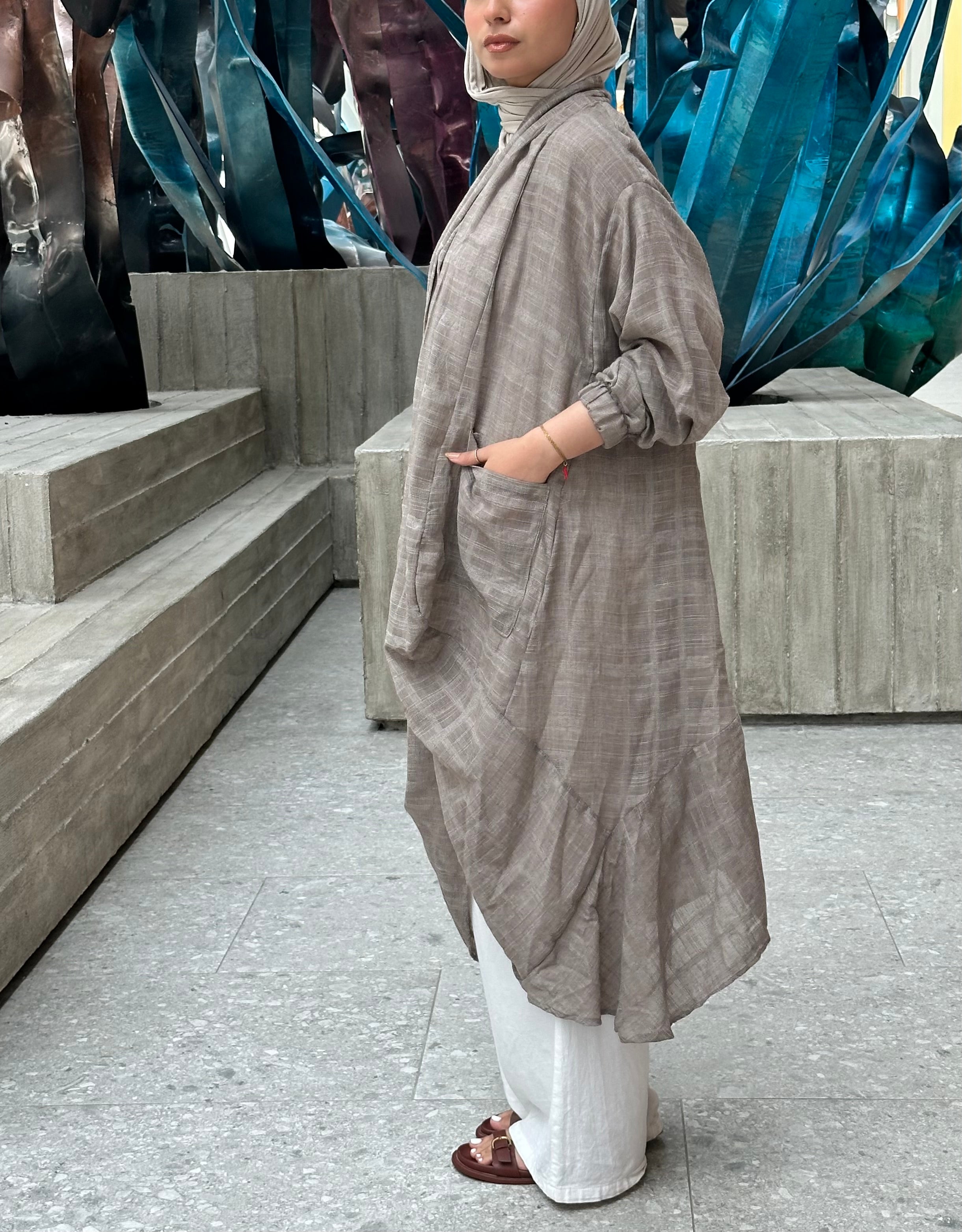 Cafe Linen Voile cardigan