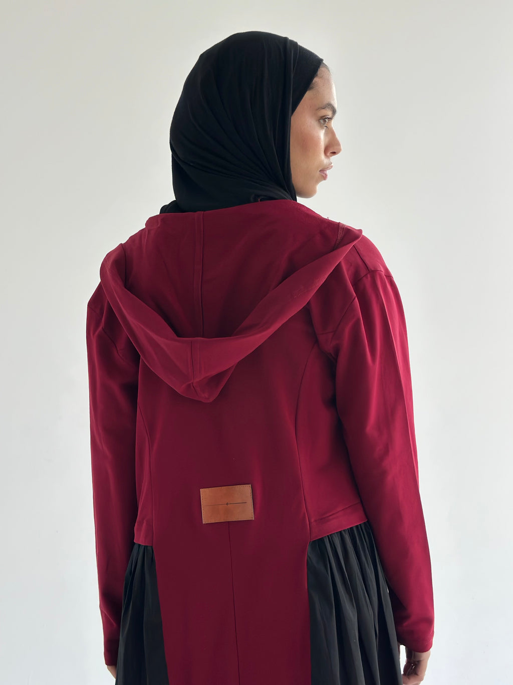 Burgundy X Black Groovy Cardigan