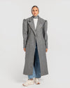 Dark grey Buttoned Coat