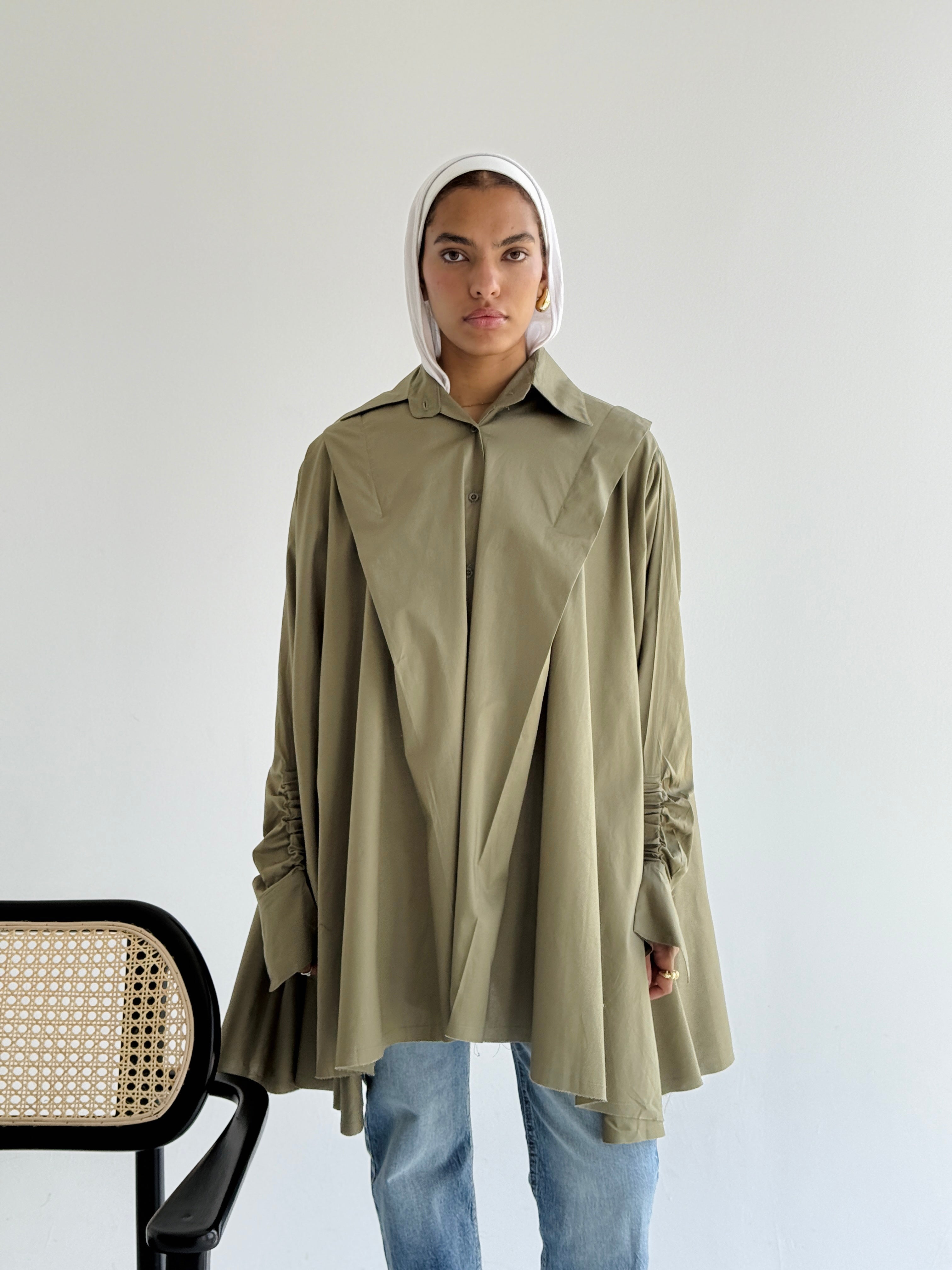 Olive Extra Fabric Shirt