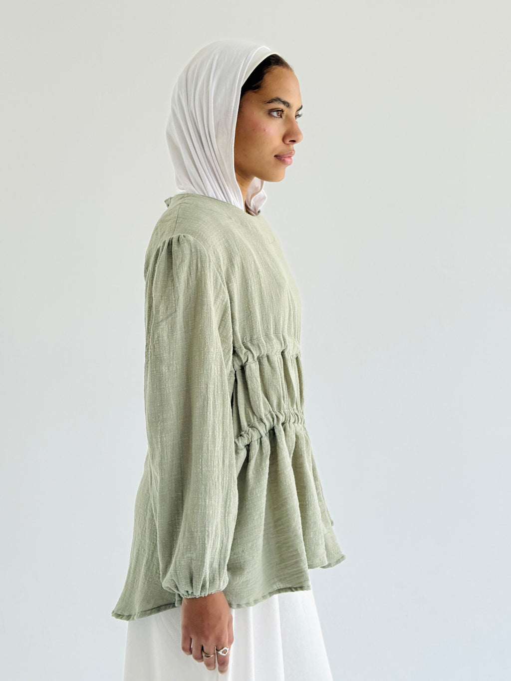Olive Side DrawString top