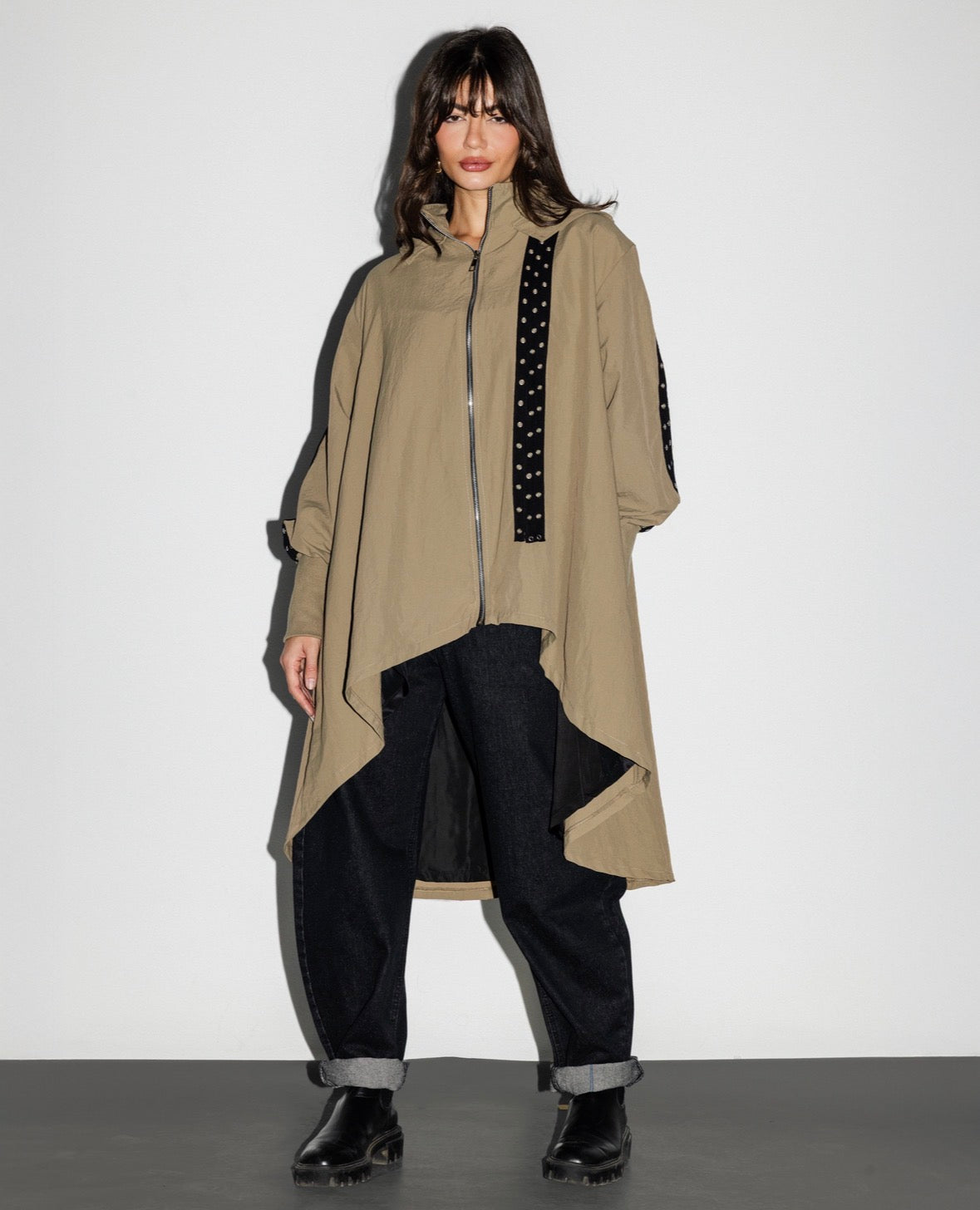 Beige Rings Cardigan