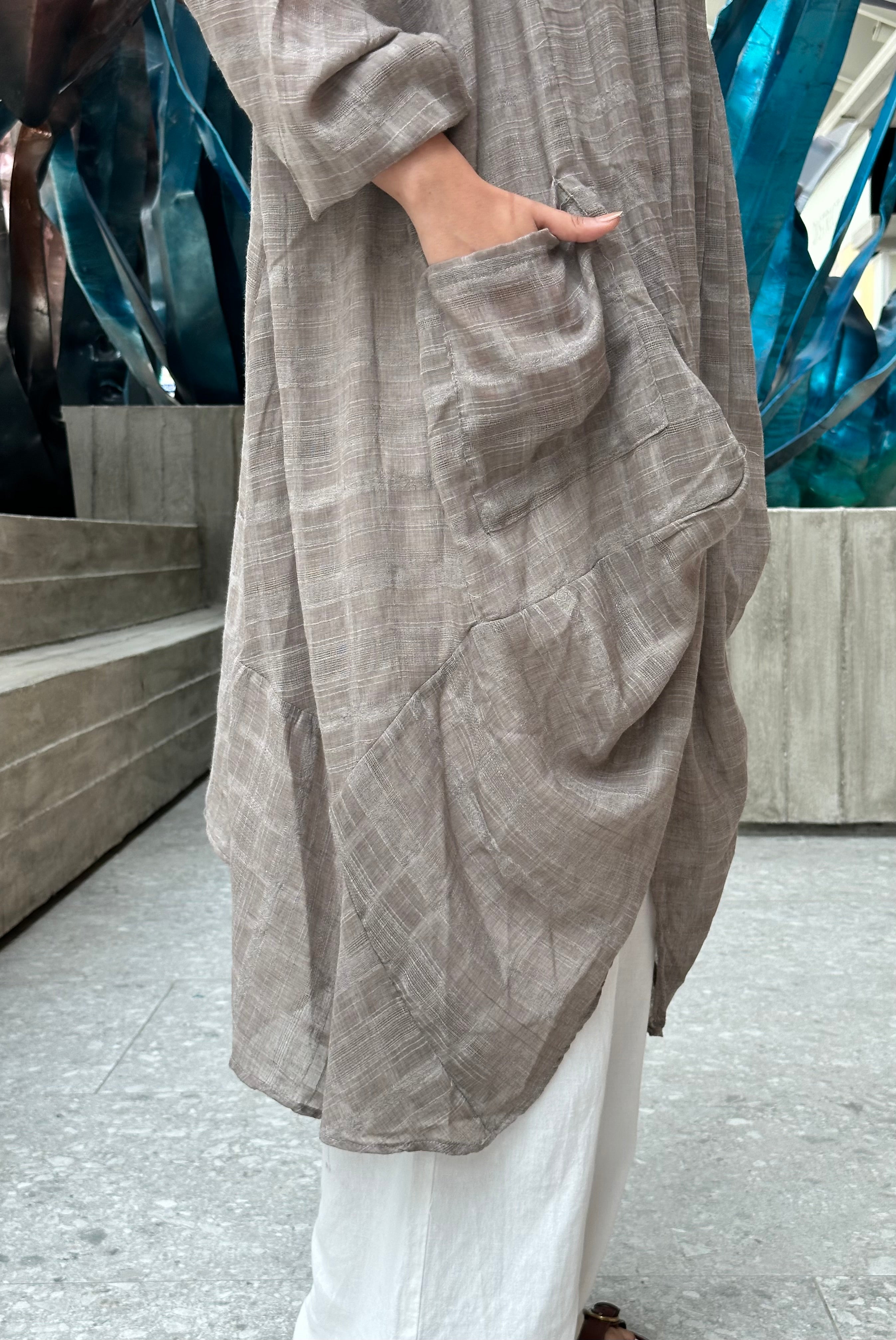 Cafe Linen Voile cardigan
