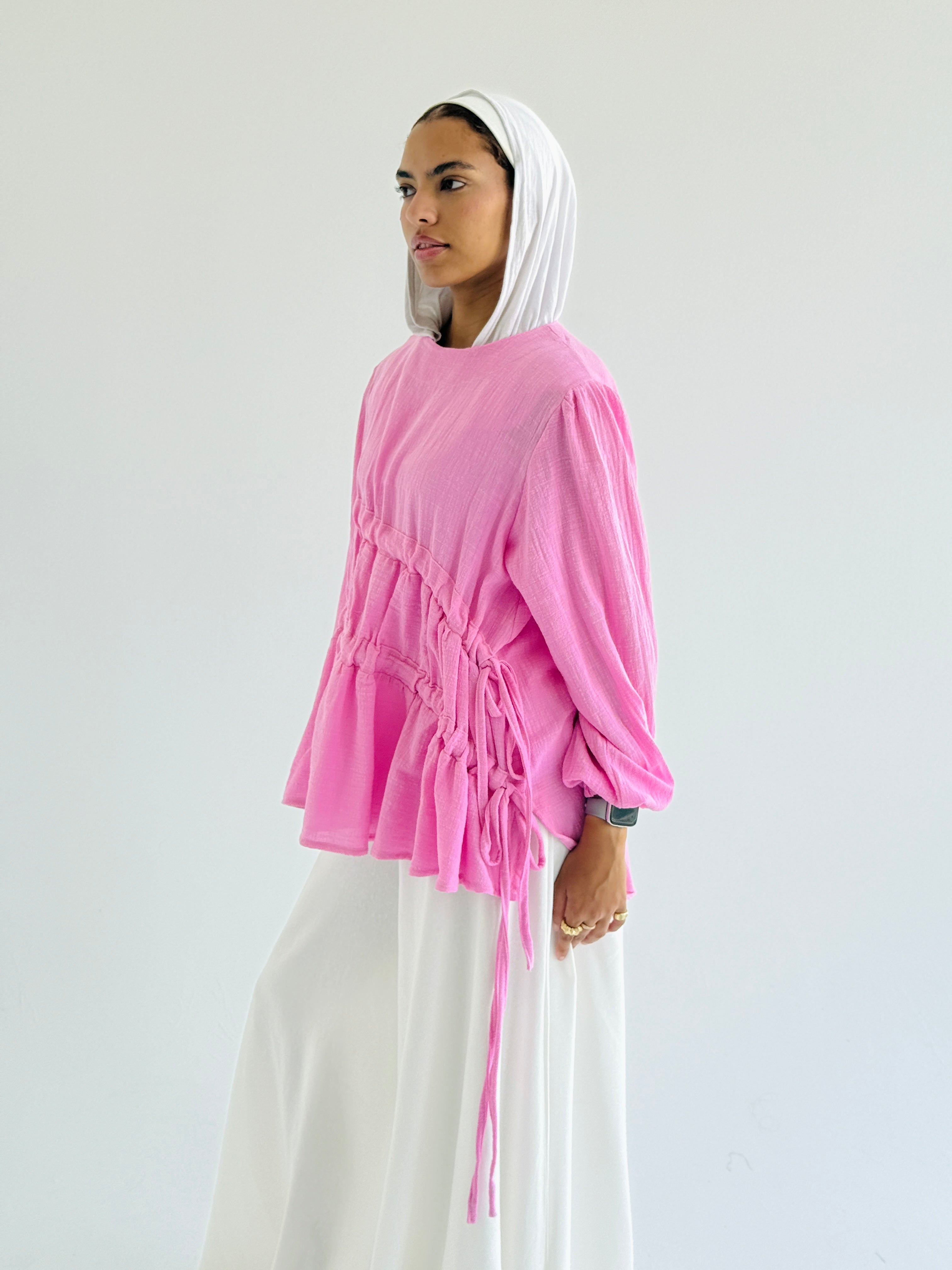 Bubble Gum Side DrawString Top