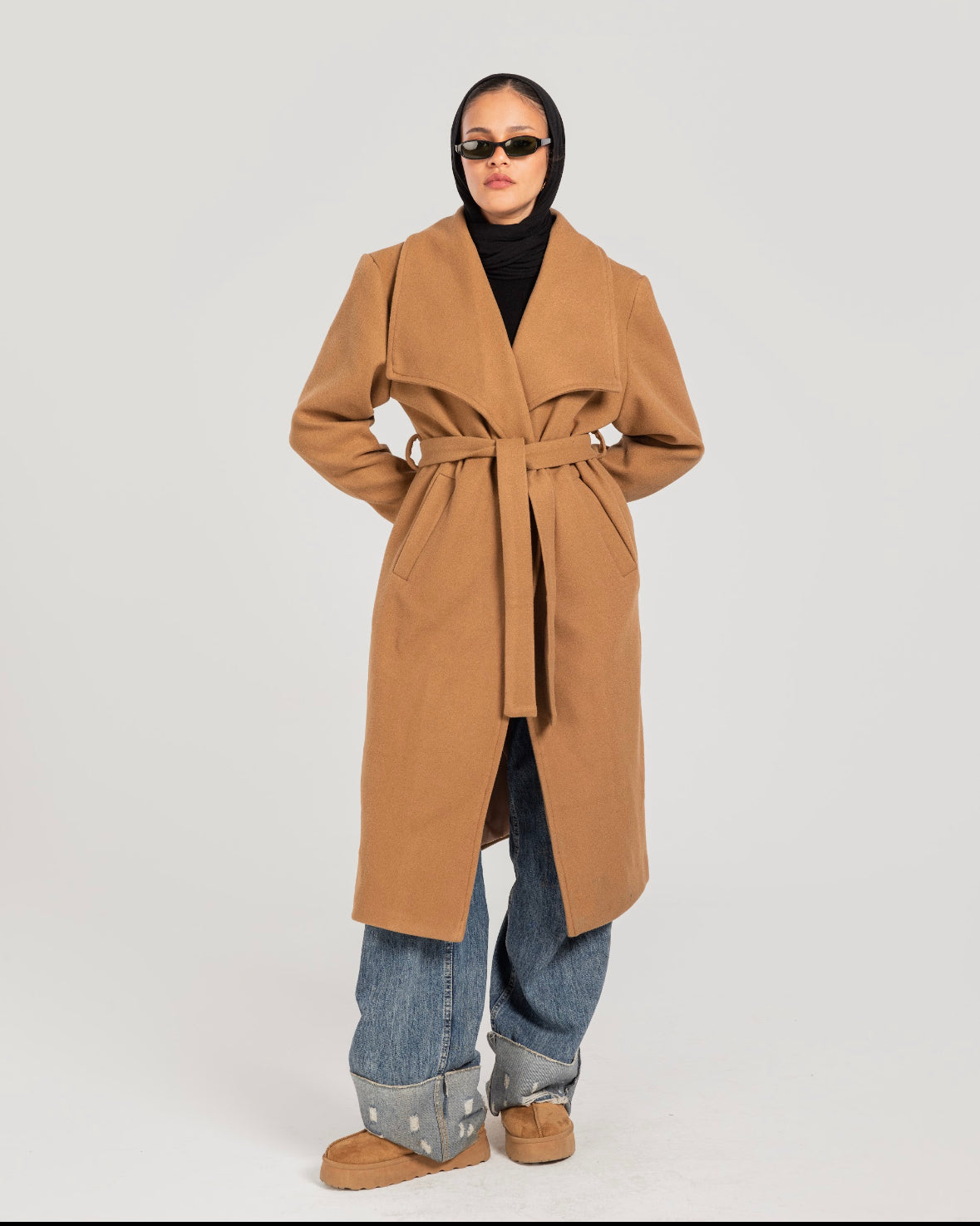 Camel Collar Coat