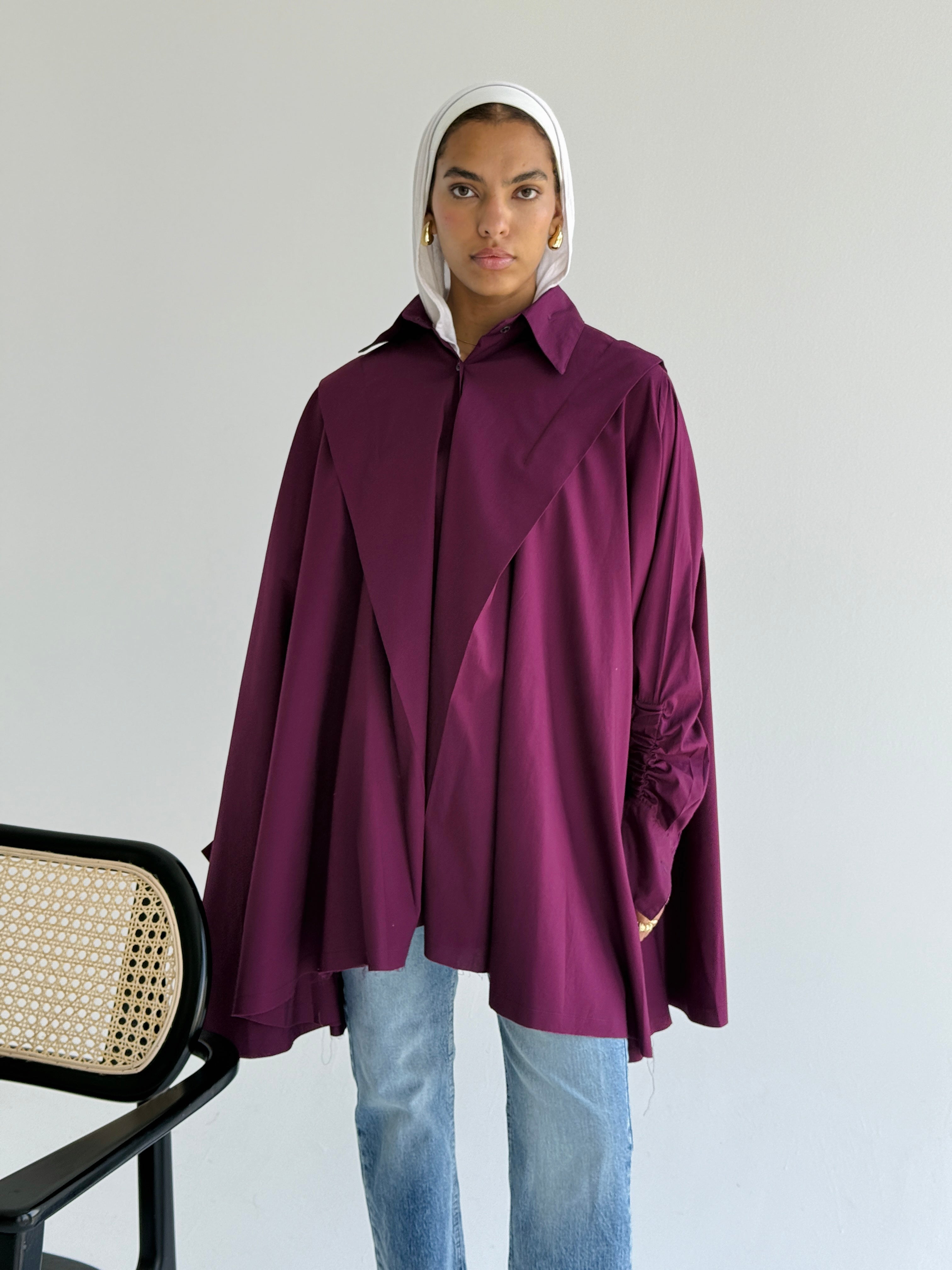 Burgundy Extra Fabric Shirt